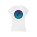 Purple & Blue Hammer Head Shark Deep Drift Women's V-Neck Tee - Casual Style, Gift for Beach Lovers, Summer Wear, Travel Outfit, Comfortable Tee
