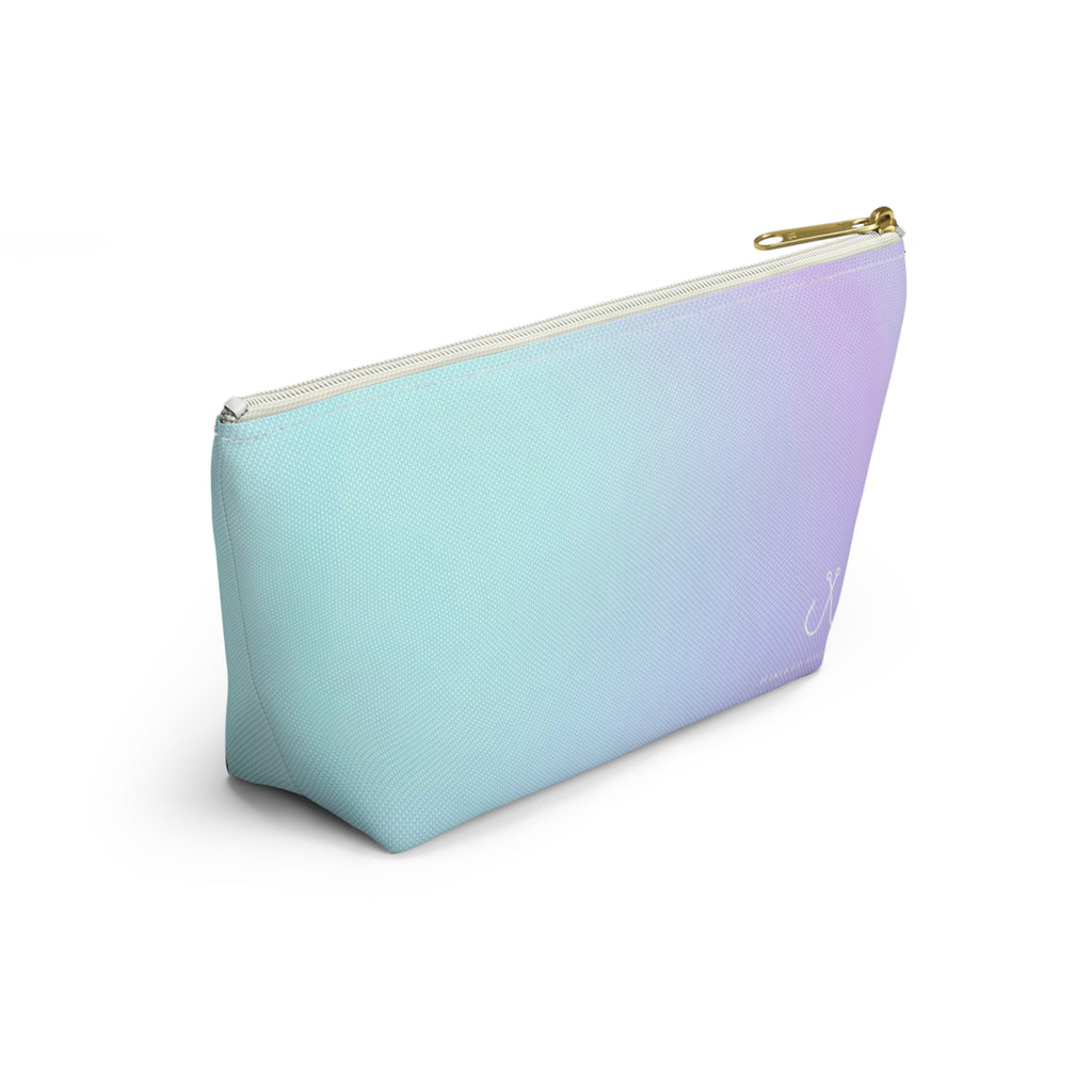 Purple To Blue Ombre Vibrant Gradient Accessory Pouch | Makeup Bag, Travel Organizer, Gift for Her, Beach Essentials, Stylish Storage