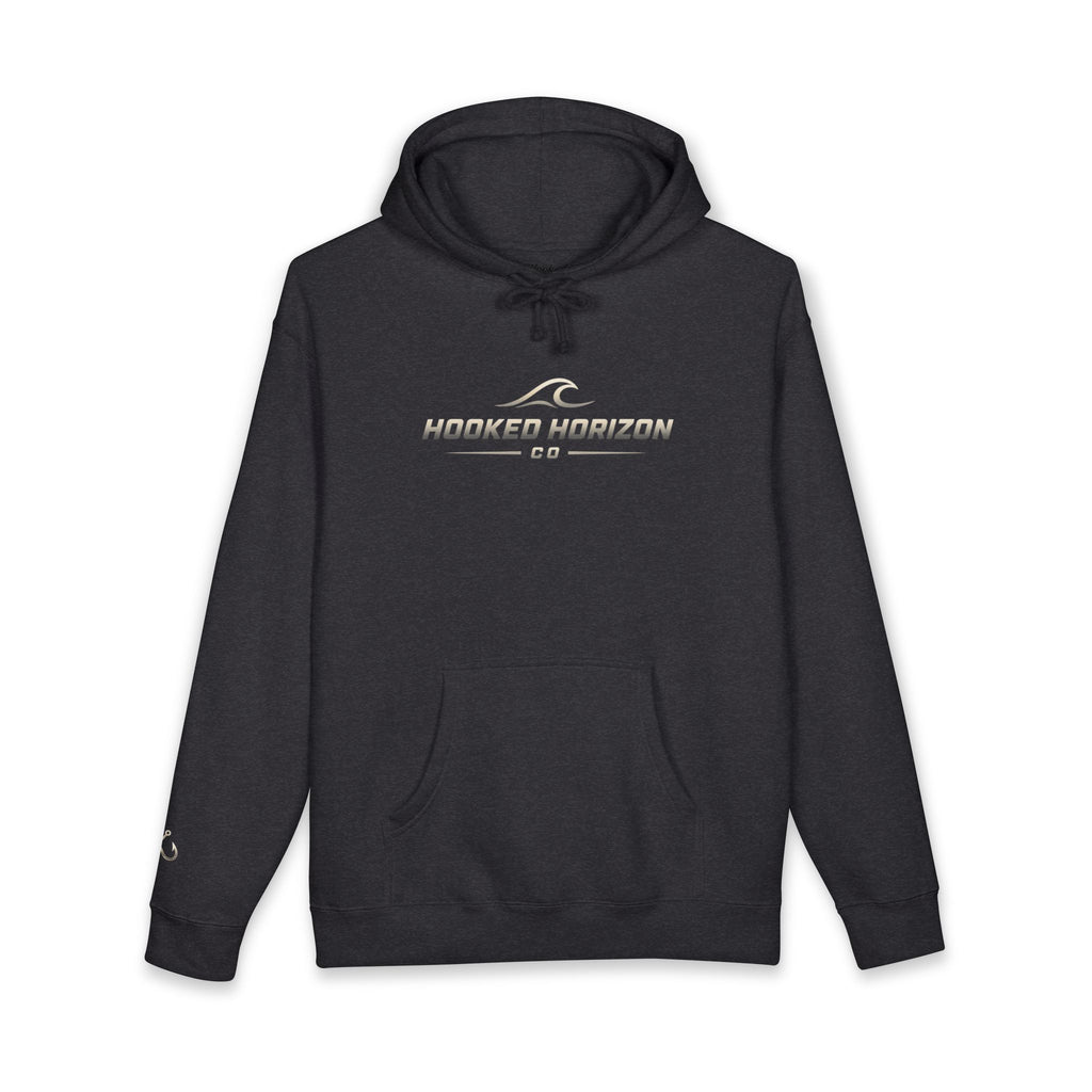 Wave Hoodie Hooked Horizon Co. — Fishing Back Graphic Hoodie, Multiple Color Variations