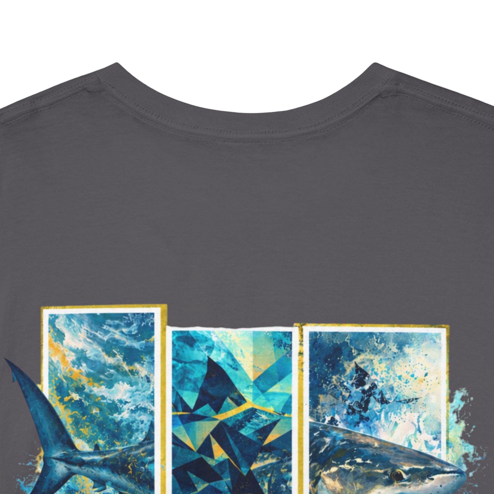 Bull Shark Hooked Horizon Co Tee—Ocean Graphic Tee — "Beloved" Ray Design