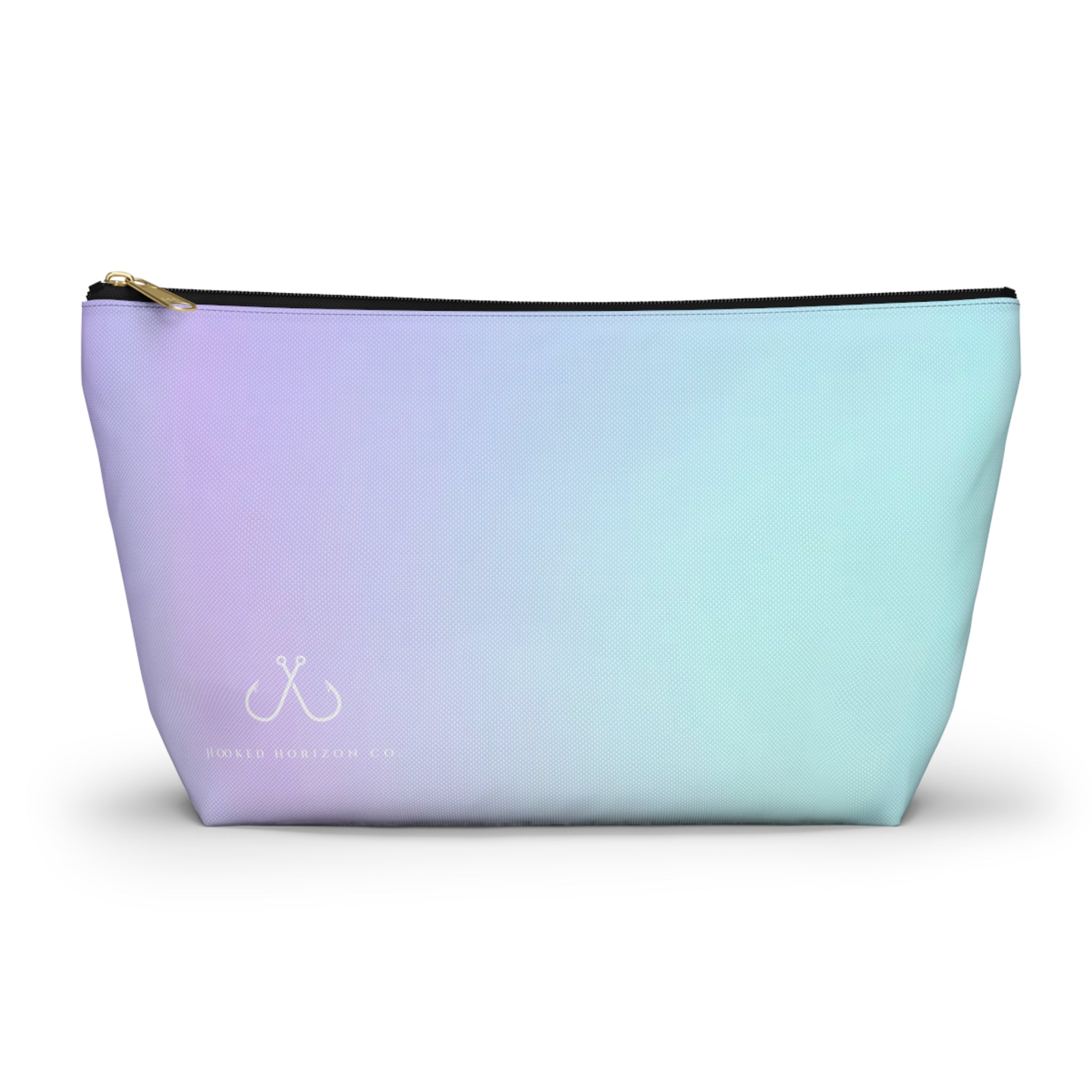 Purple To Blue Ombre Vibrant Gradient Accessory Pouch | Makeup Bag, Travel Organizer, Gift for Her, Beach Essentials, Stylish Storage