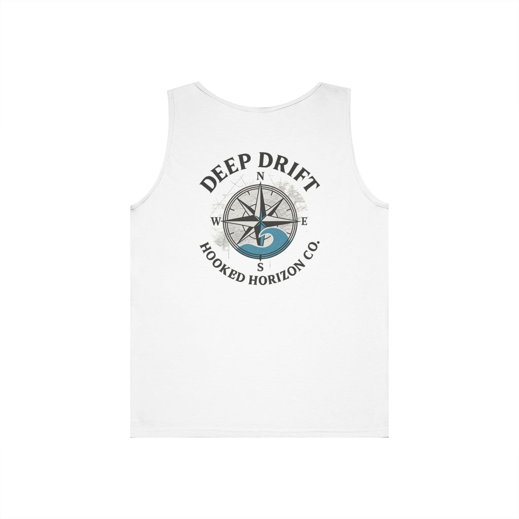 Wave Compass Deep Drift Octopus Graphic Tank Top, Summer Beach Wear, Unisex Tank, Gift for Ocean Lovers, Nautical Tees, Camping Apparel