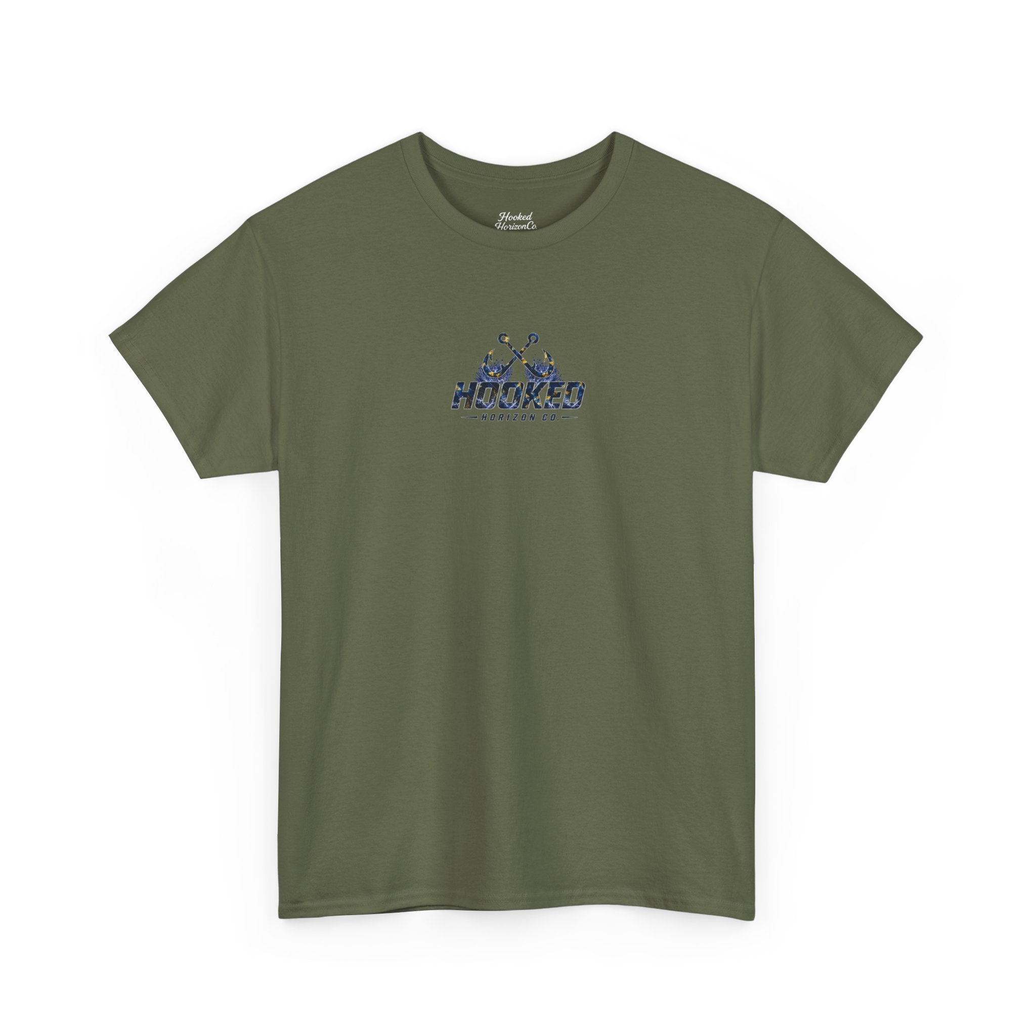 Sail Fish Hooked Horizon Co Tee—Ocean Graphic Tee — "Beloved" Ray Design