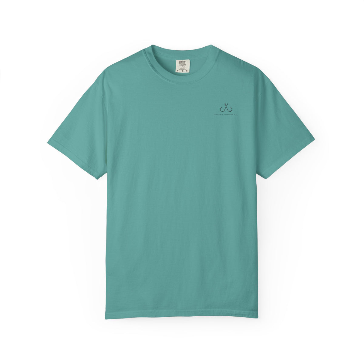 Deep Drift Fishing T-Shirt - Green & Blue Fishing Tee for Angler Lovers, Hammer Head Shark, Ocean Tee