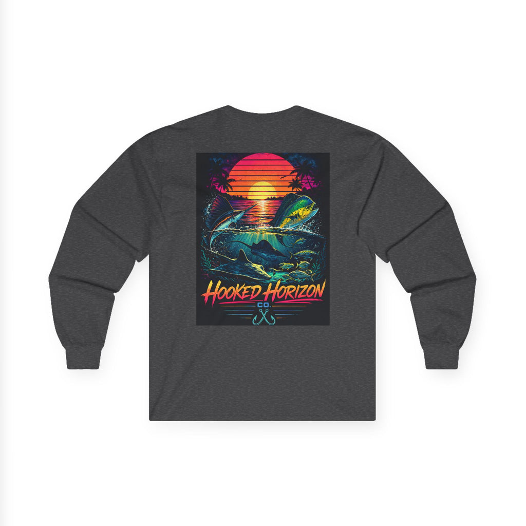 Hooked Horizon Co.  Sunset Long Sleeve Tee— Multiple Color Variations