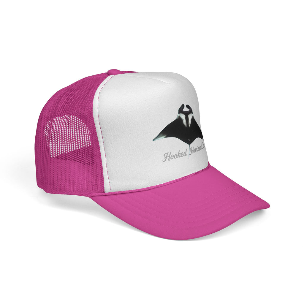 Giant Manta Ray Trucker Cap — 'Chasing Legends' Fishing Hooks Logo