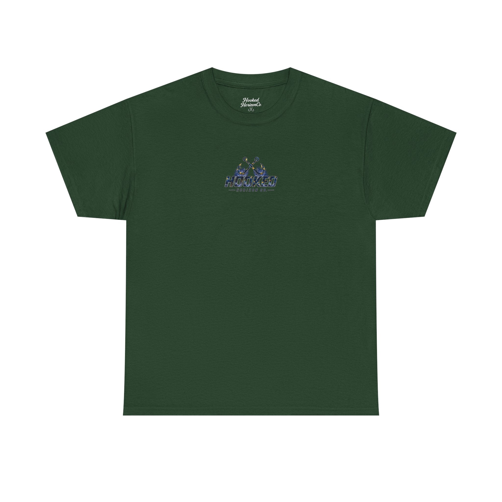 Sail Fish Hooked Horizon Co Tee—Ocean Graphic Tee — "Beloved" Ray Design