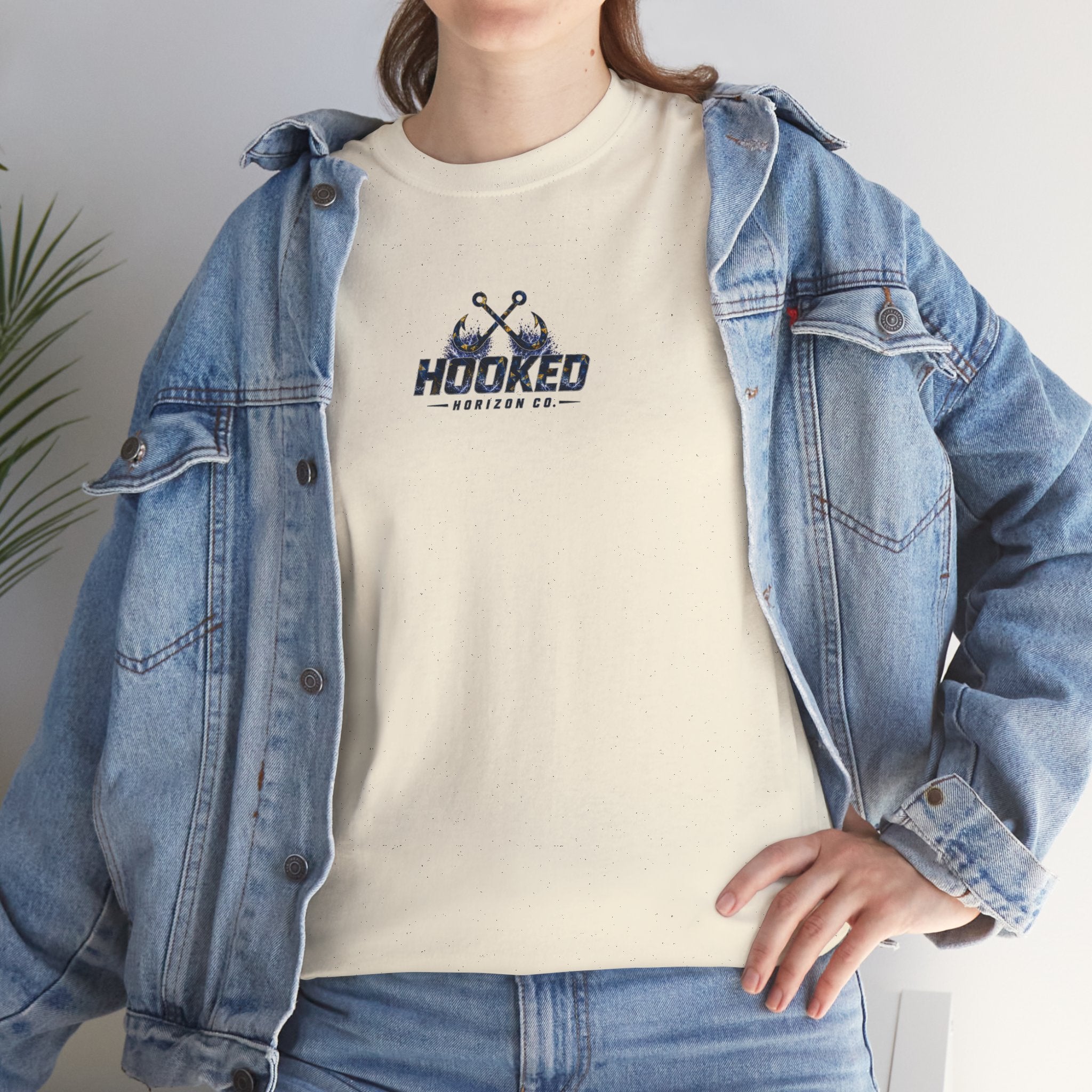 Sail Fish Hooked Horizon Co Tee—Ocean Graphic Tee — "Beloved" Ray Design
