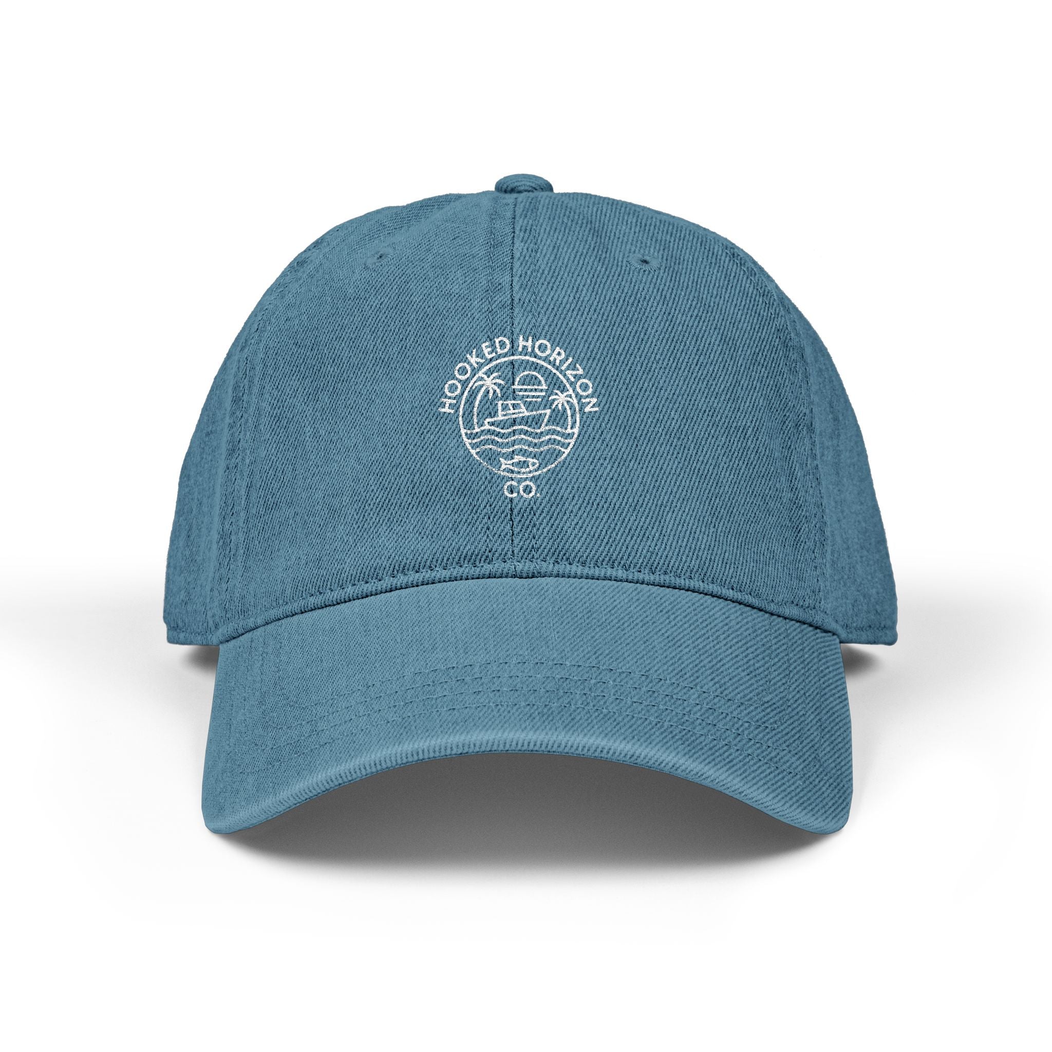Fishing Boat Hooked Horizon Co. Denim Hat (Embroidery)