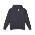 Hooked Horizon Co Green & Blue Unisex Lightweight Hoodie with Deep Drift Design | Perfect for Fishermen, Beach Lovers, Casual Outings, Gift for Him/Her, Nautical Style,  Ocean Lover Gifts