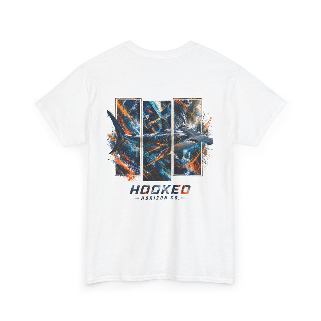 Hammer Head Hooked Horizon Co Tee—Ocean Graphic Tee — "Beloved" Ray Design