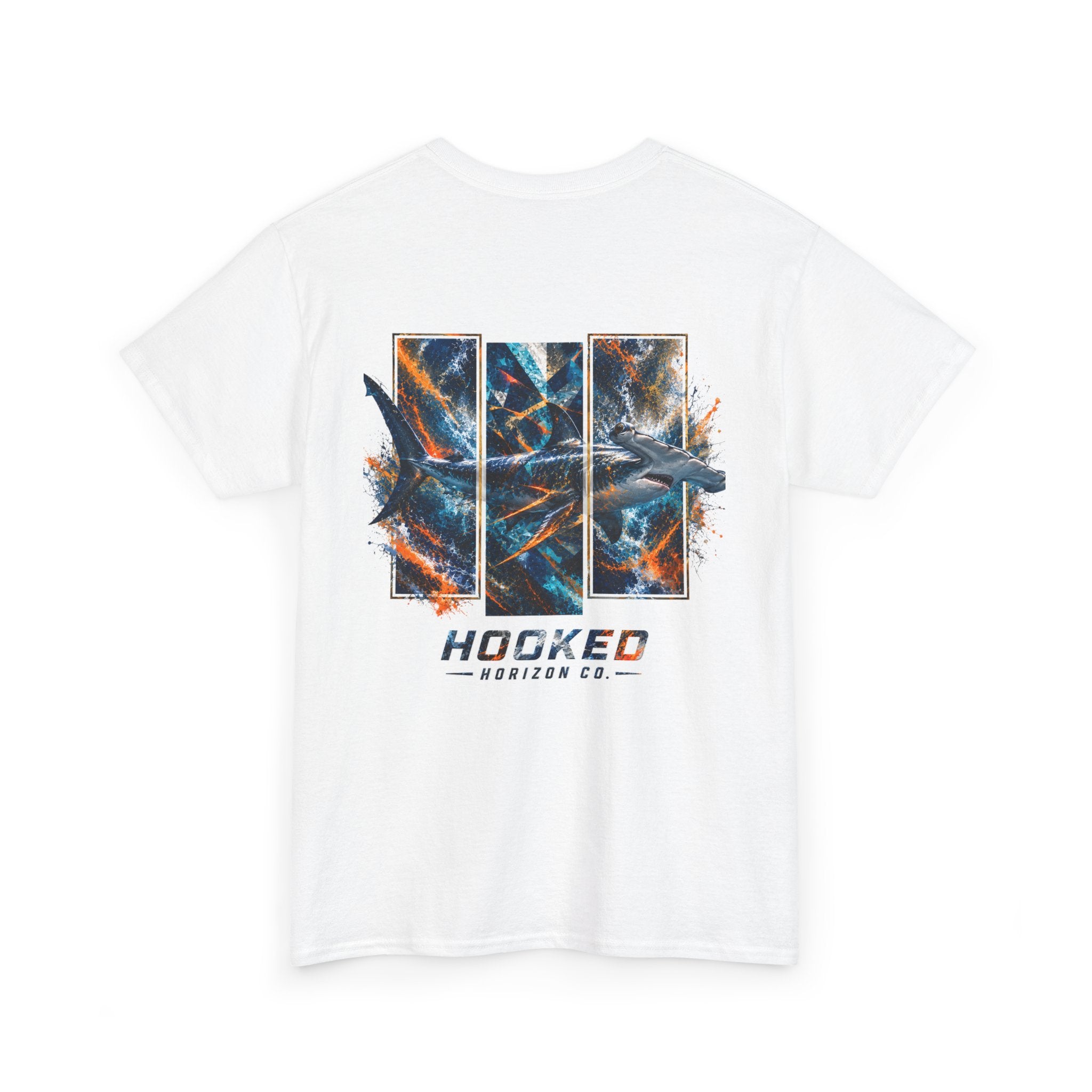 Hammer Head Hooked Horizon Co Tee—Ocean Graphic Tee — "Beloved" Ray Design