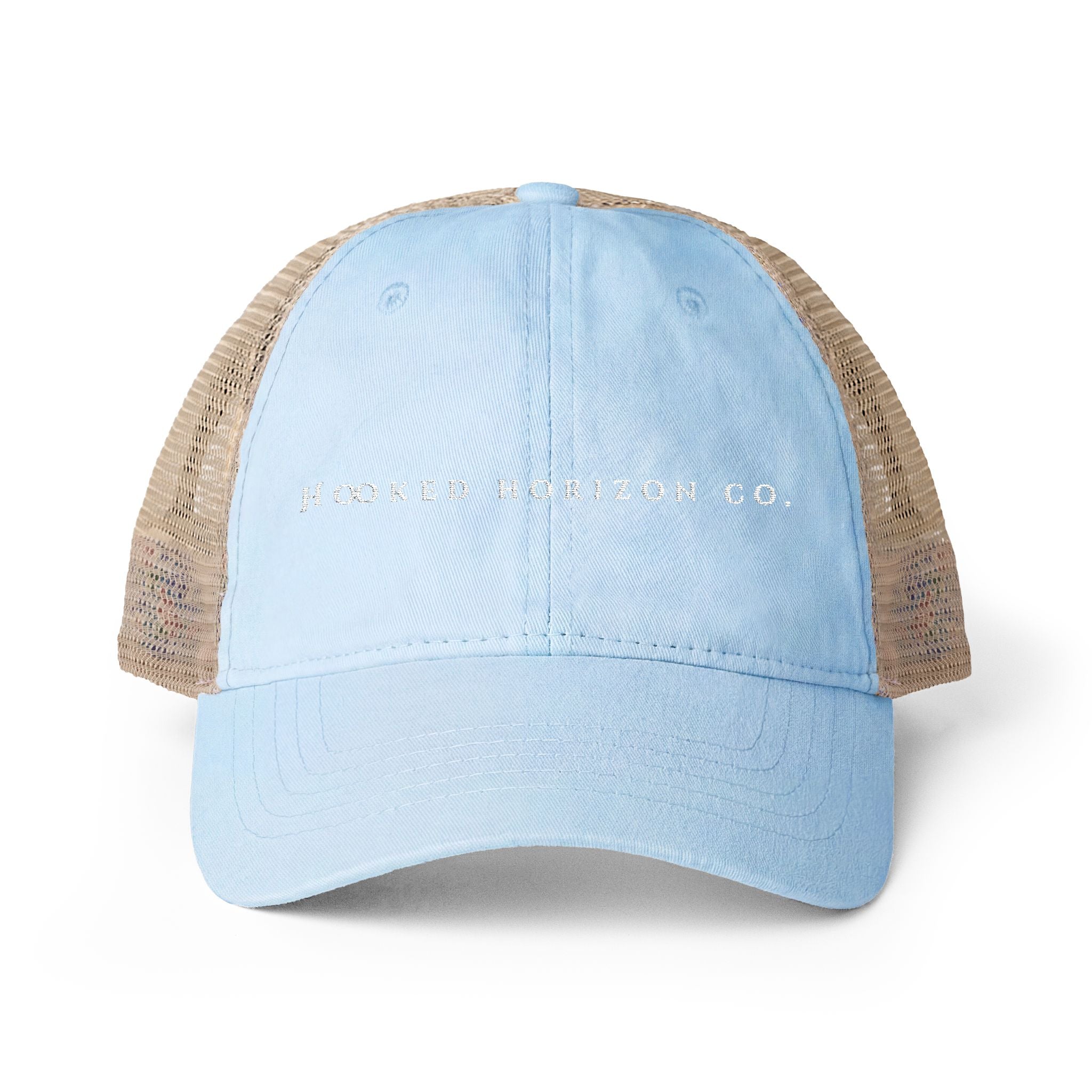 Hooked Horizon Co. —Women's Washed Mesh-Back Cap, Multiple Color Variations