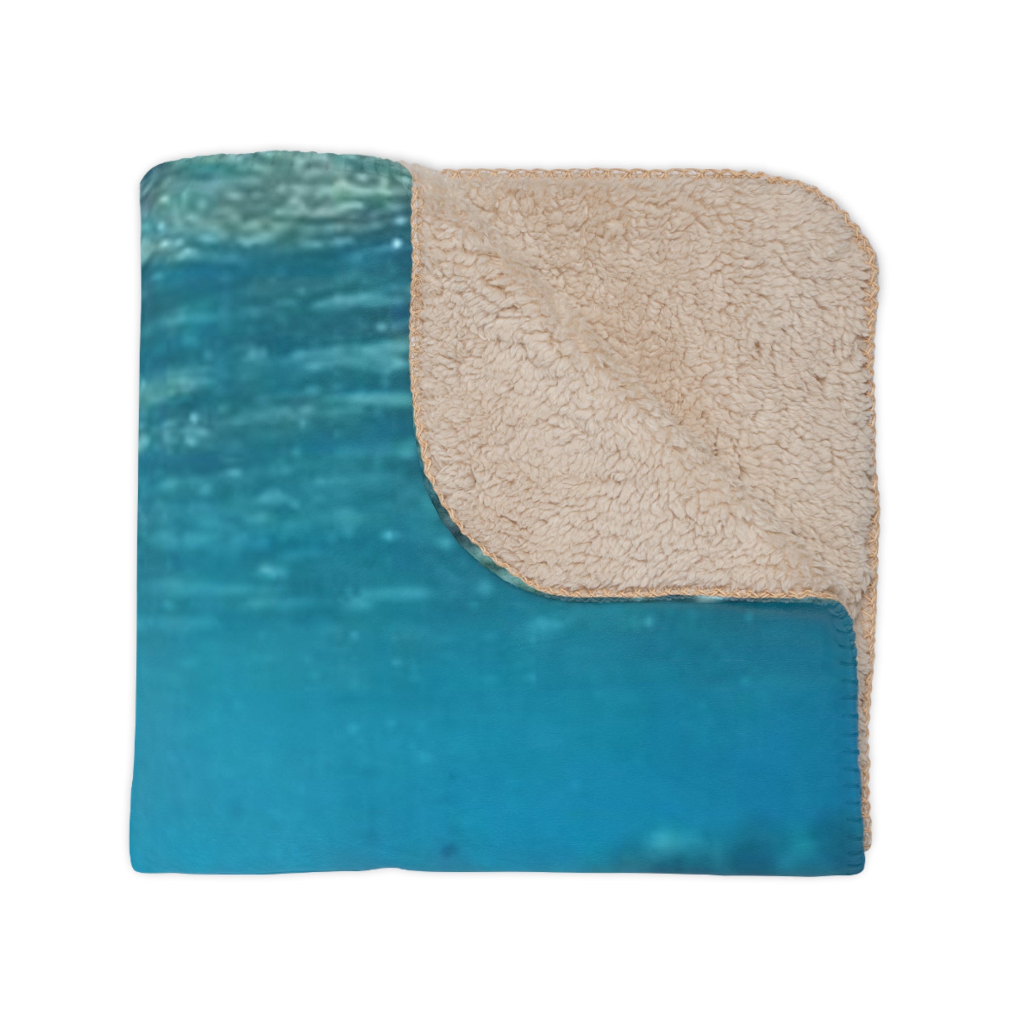 Sea Turtle Sherpa Blanket — Coastal Ocean Photography Throw