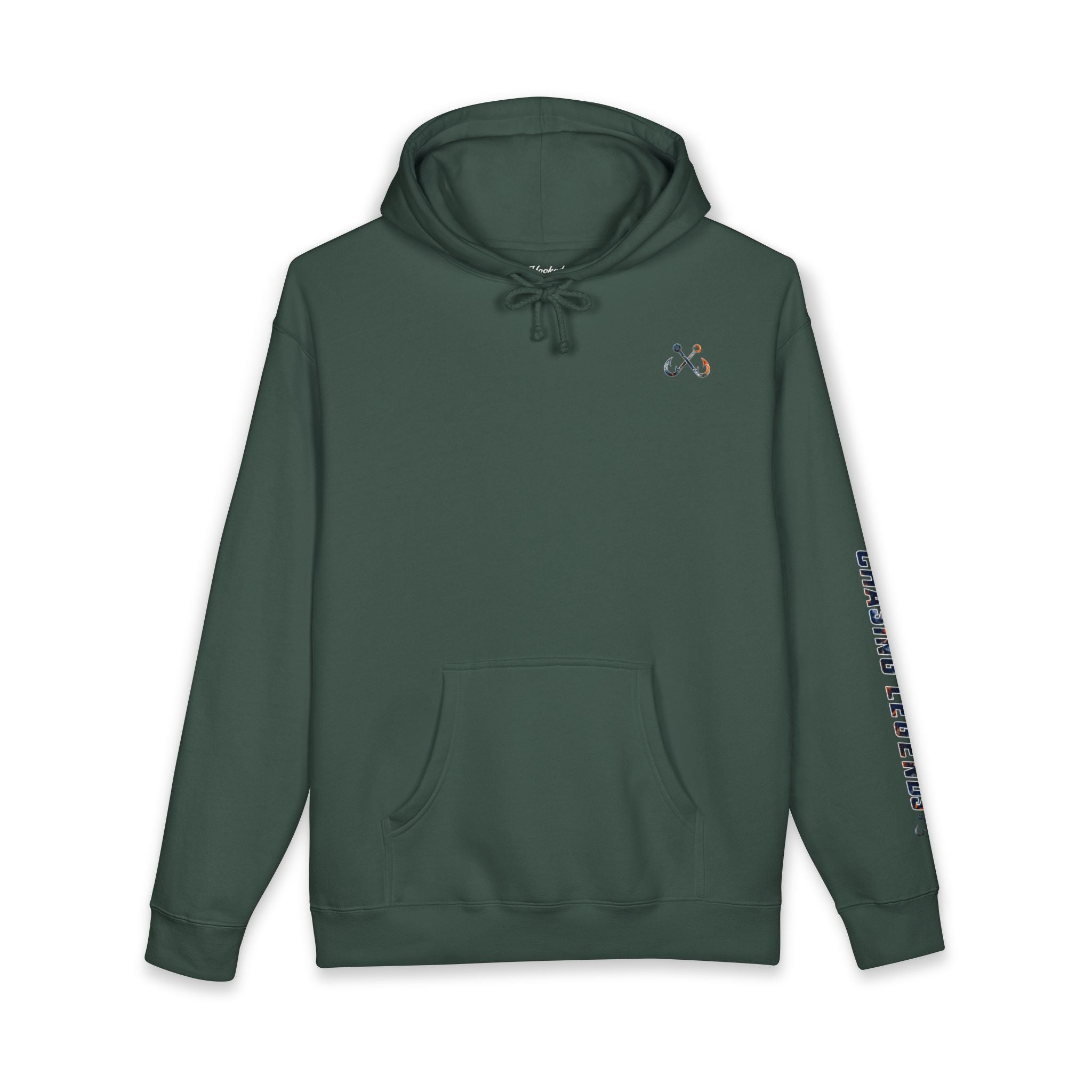 Hammer Head Hoodie Hooked Horizon Co. — Fishing Back Graphic Hoodie, Multiple Color Variations