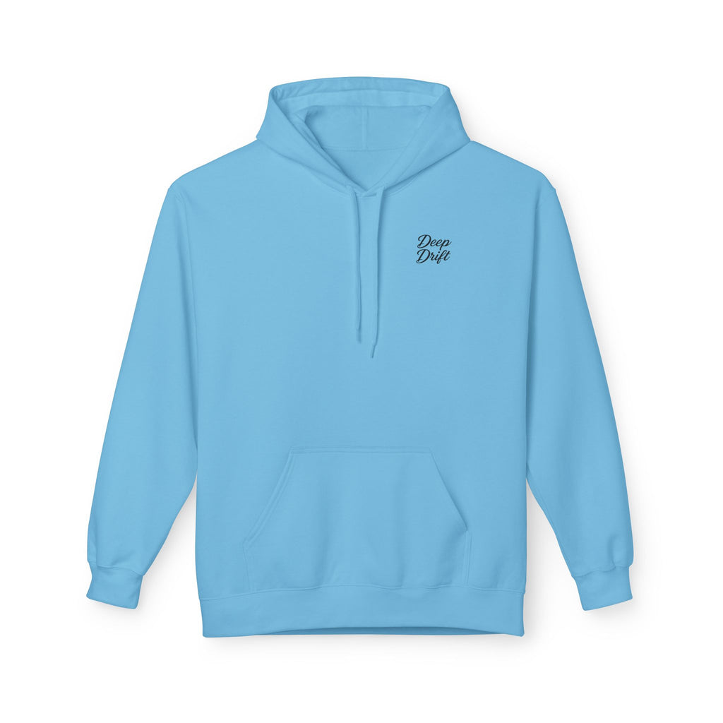 Deep Drift Wave & Shark Fishing Hoodie — Hooked Horizon Co. Pullover, Multiple Color Variations