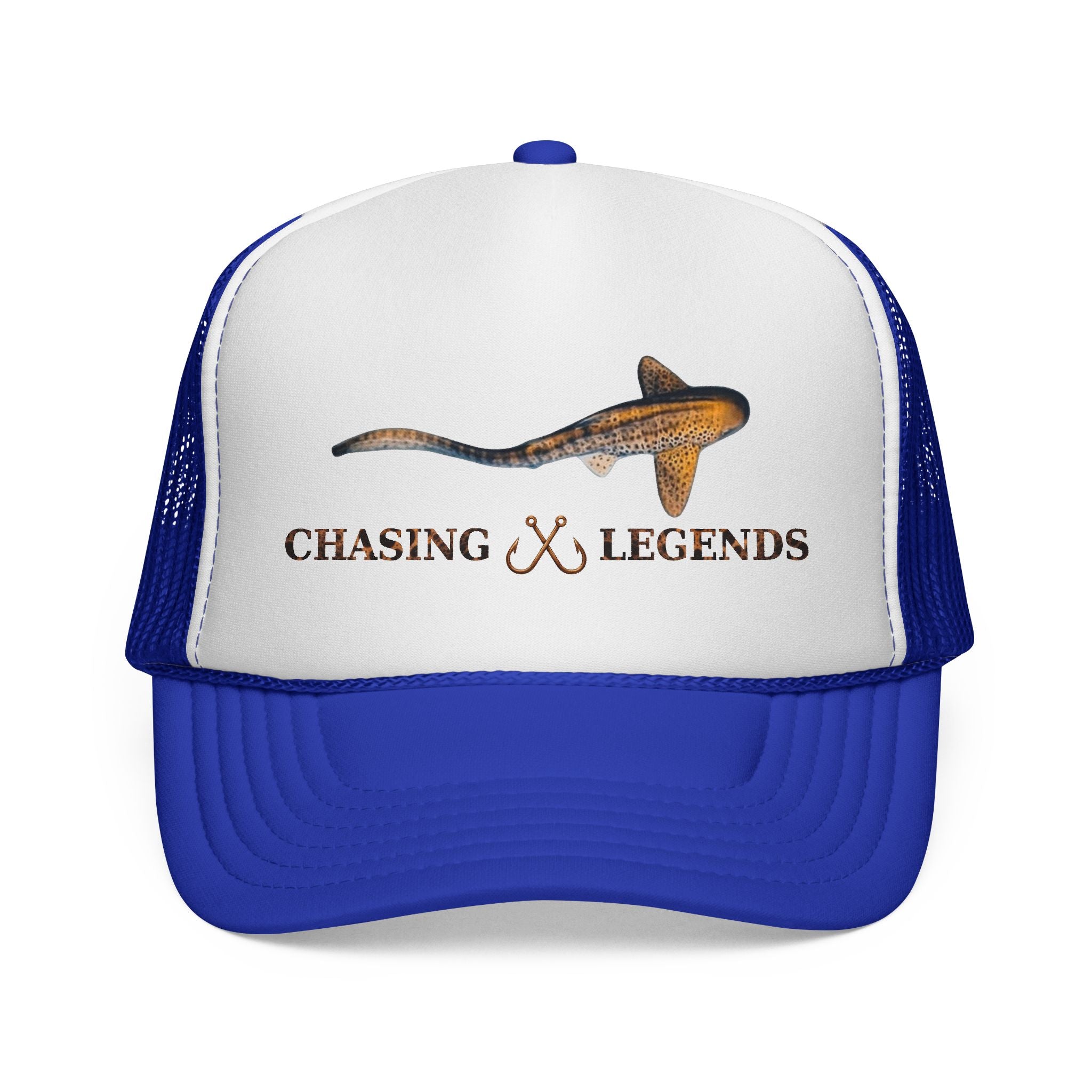 Leopard Shark Trucker Cap — Fishing & Beach Hat