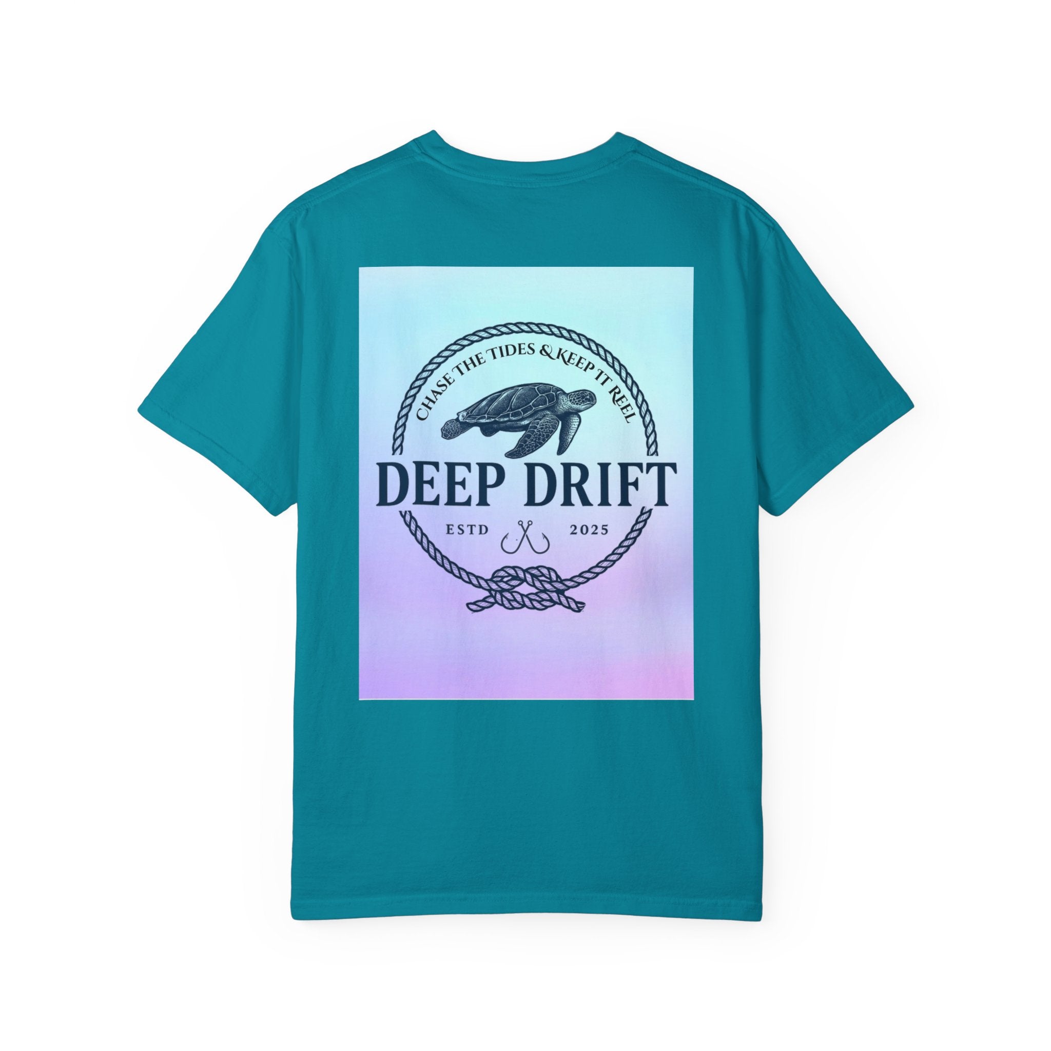 Turtle Ocean Tee, Deep Drift— Hooked Horizon Co.  Angler Gifts Ocean Lover Gifts