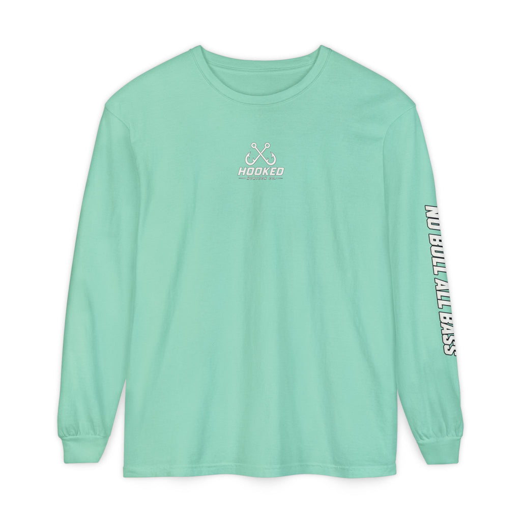 Saltwater Sea Striper Fishing Long Sleeve T-Shirt, Ocean Adventure Apparel, Boat Trip Shirt, Coastal Style, Gift for Fishermen