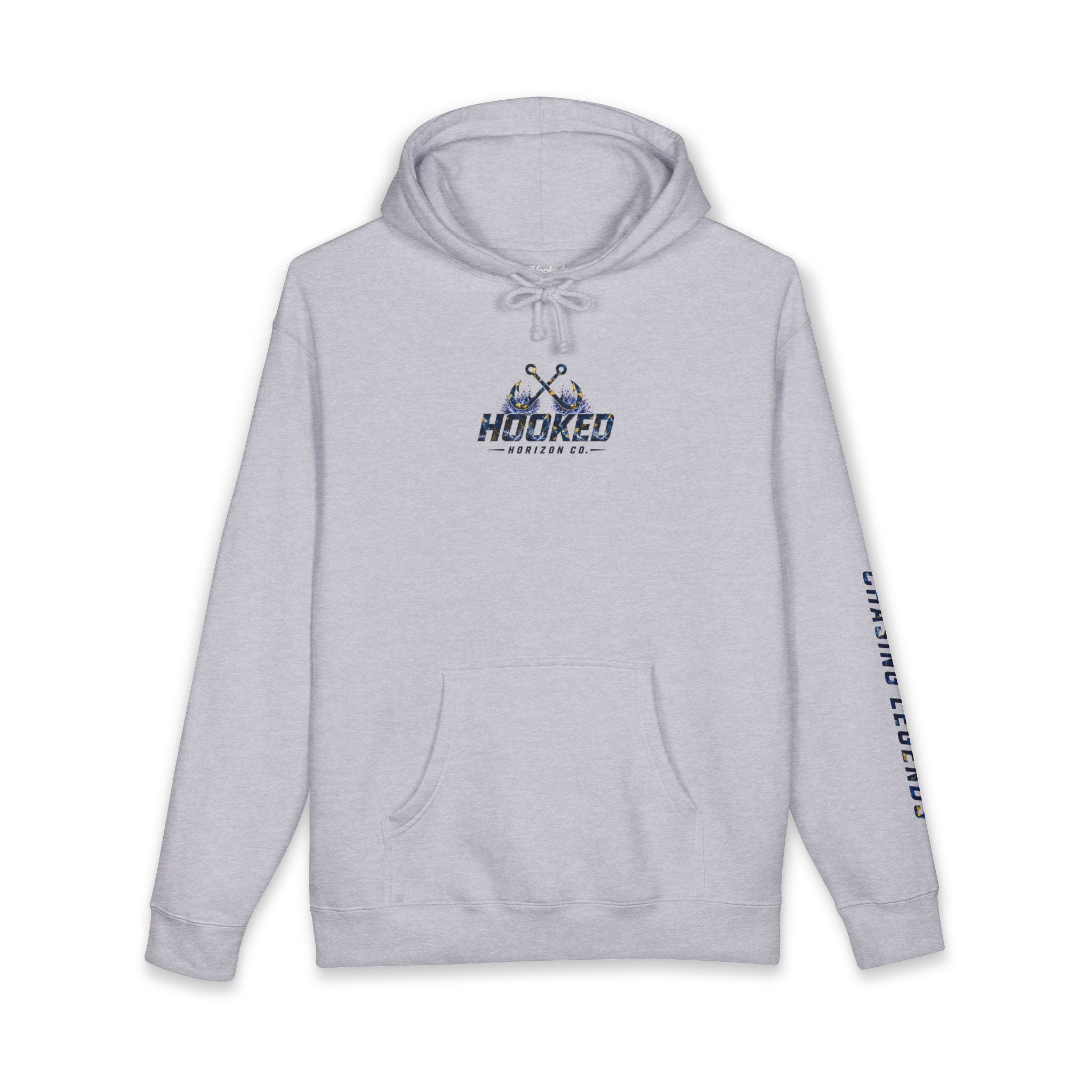 Sail Fish Hoodie Hooked Horizon Co. — Fishing Back Graphic Hoodie, Multiple Color Variations