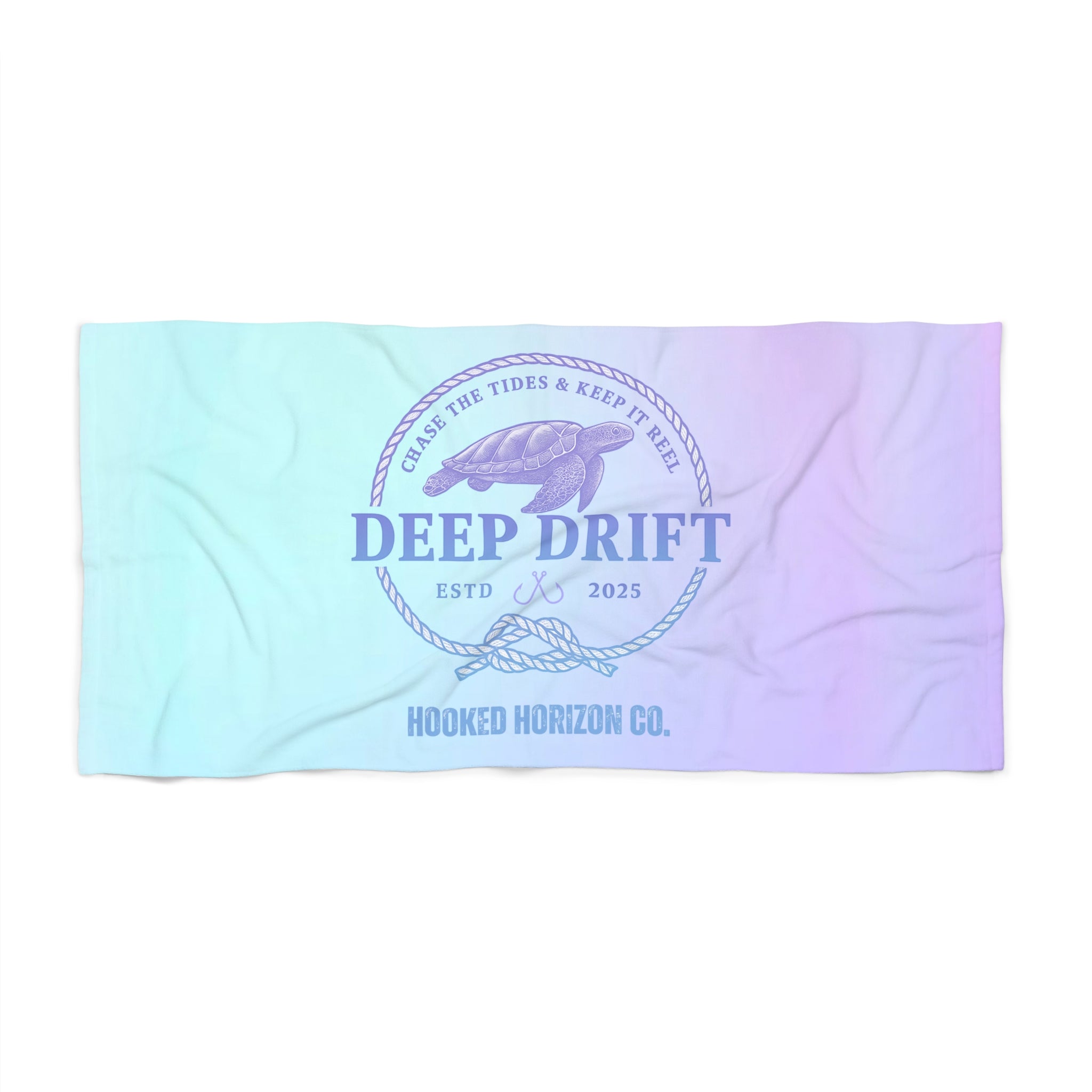 Cozy Beach Towel - Deep Drift, Summer Essentials, Poolside Style, Ocean Vibes, Travel Must-Have, Gift for Beach Lovers