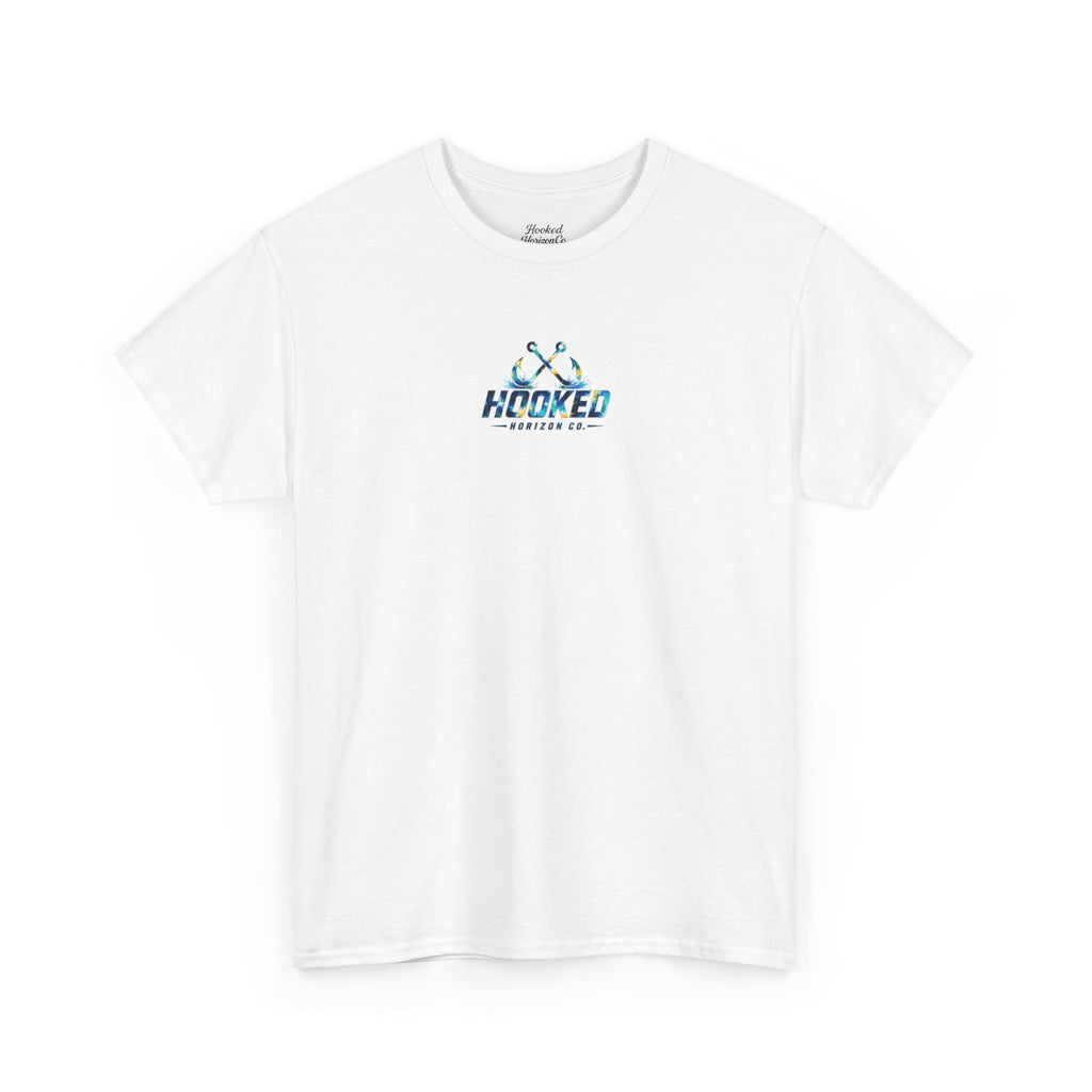 Barracuda Hooked Horizon Co Tee—Ocean Graphic Tee — "Beloved" Ray Design