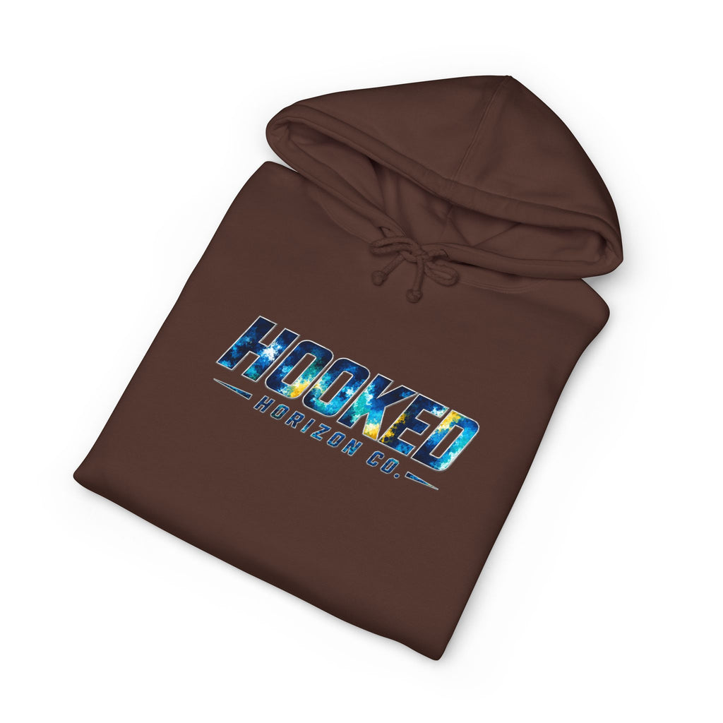 Barracuda Hoodie Hooked Horizon Co. — Fishing Back Graphic Hoodie, Multiple Color Variations