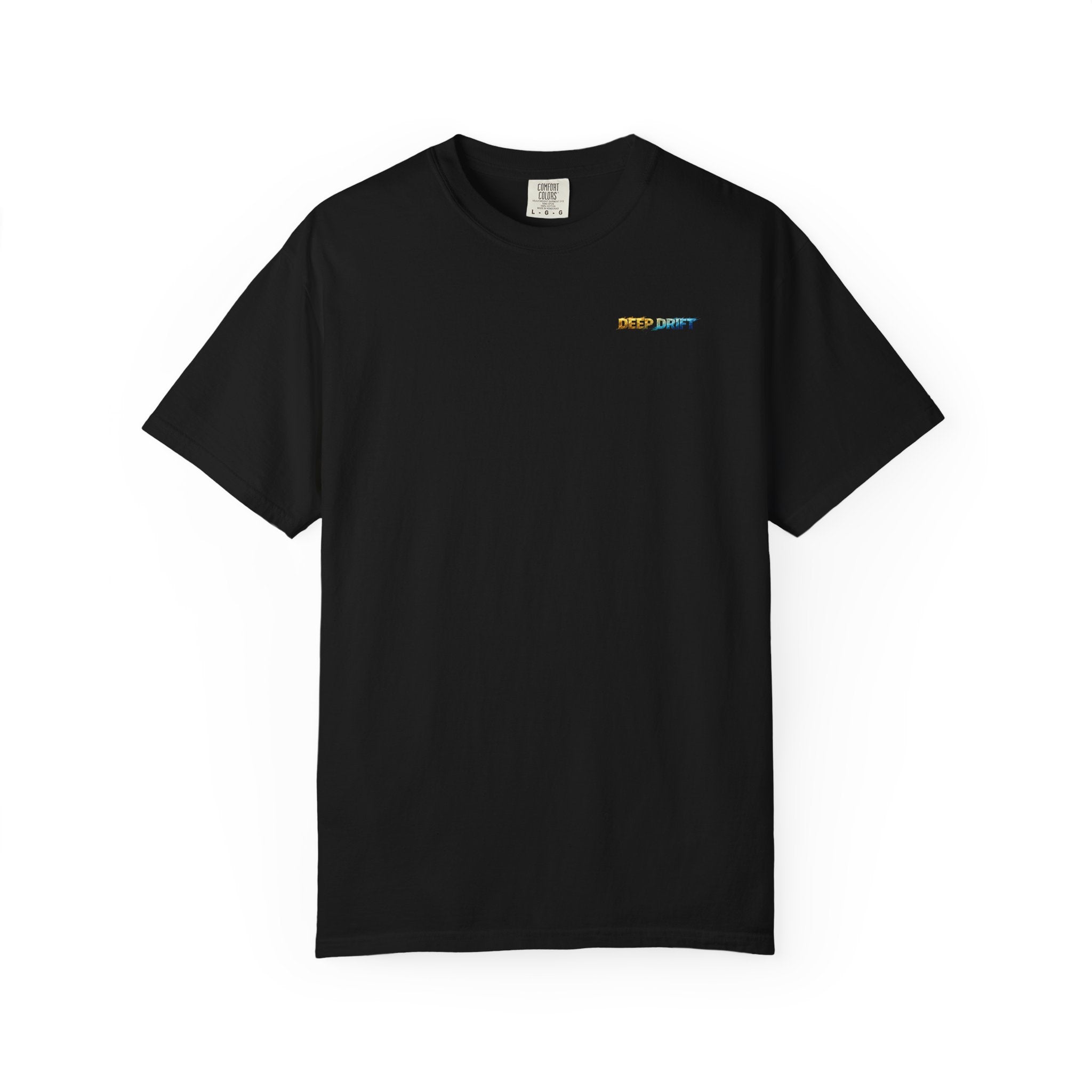 Gold & Blue Tarpon Hooked Horizon Co. — Deep Drift Fishing Graphicishing Tee for Angler Lovers, Shark Lovers, Ocean Tee
