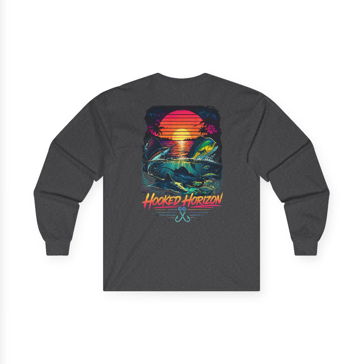 Hooked Horizon Co.  Sunset Long Sleeve Tee— Multiple Color Variations