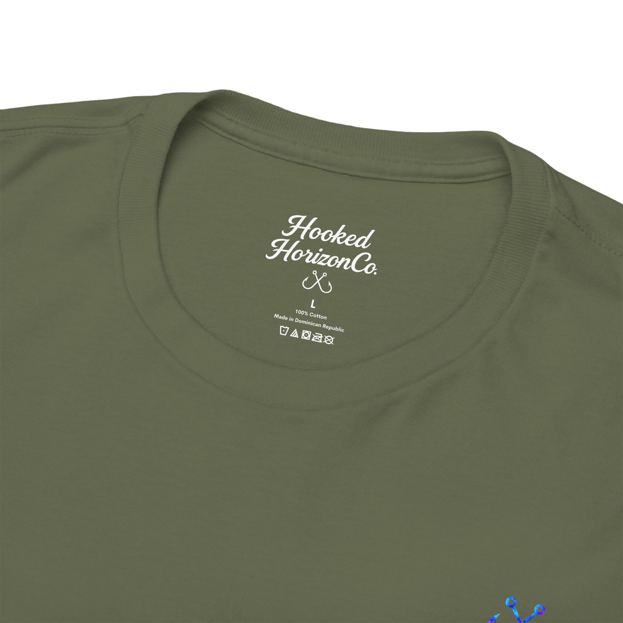 Lion Fish Hooked Horizon Co Tee—Ocean Graphic Tee — "Beloved" Ray Design