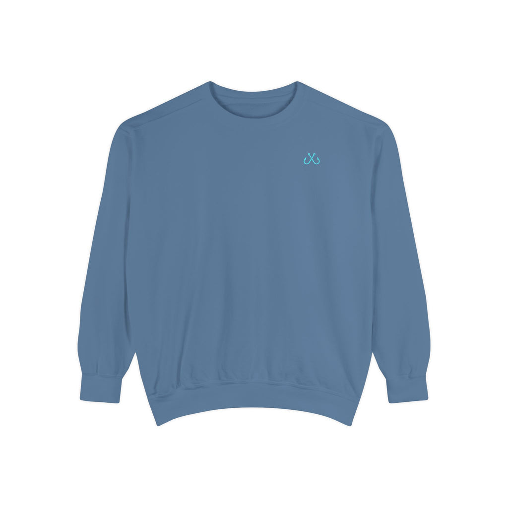 Vintage vibes Neon Tarpon Sweatshirt– Hooked Horizon Co. Ocean apparel, Gifts for Him & Her, Ocean Conservation, Soft Unisex Garment-Dyed Sweatshirt