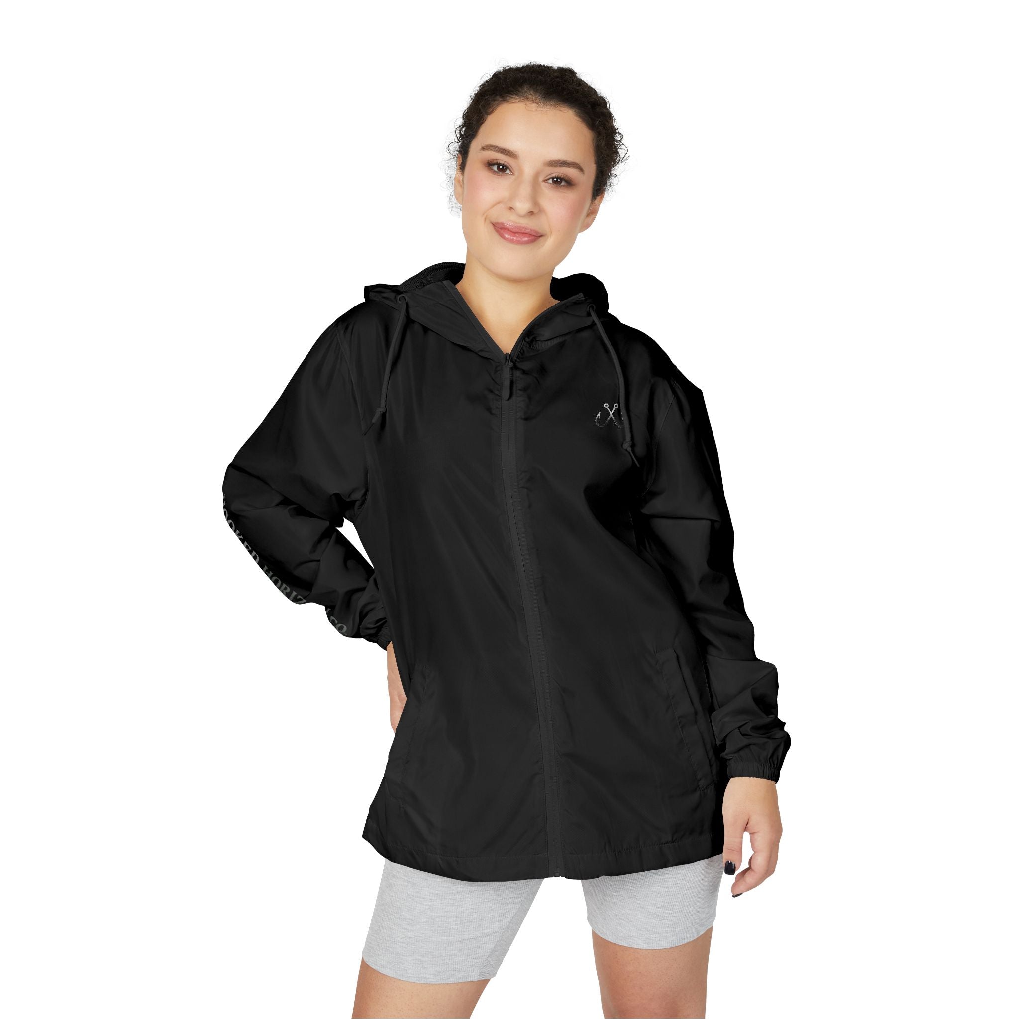 Chasing Legends Not Trends Compass Graphic Windbreaker Jacket — Nautical Adventure Hooded Windbreaker