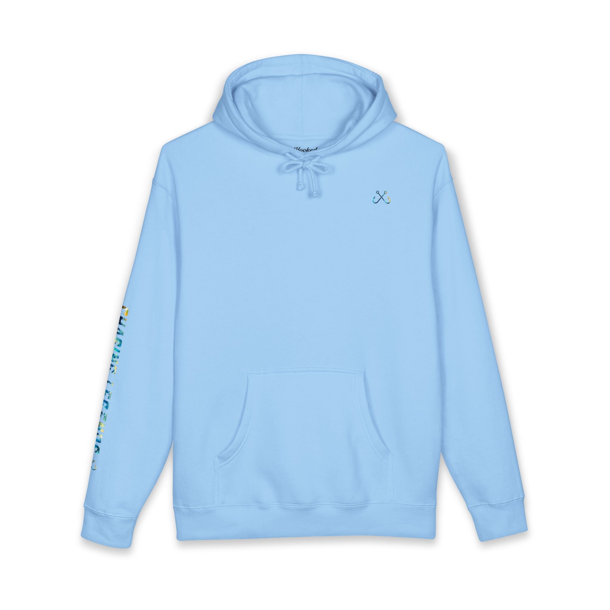 Bull Shark Hoodie Hooked Horizon Co. — Fishing Back Graphic Hoodie, Multiple Color Variations