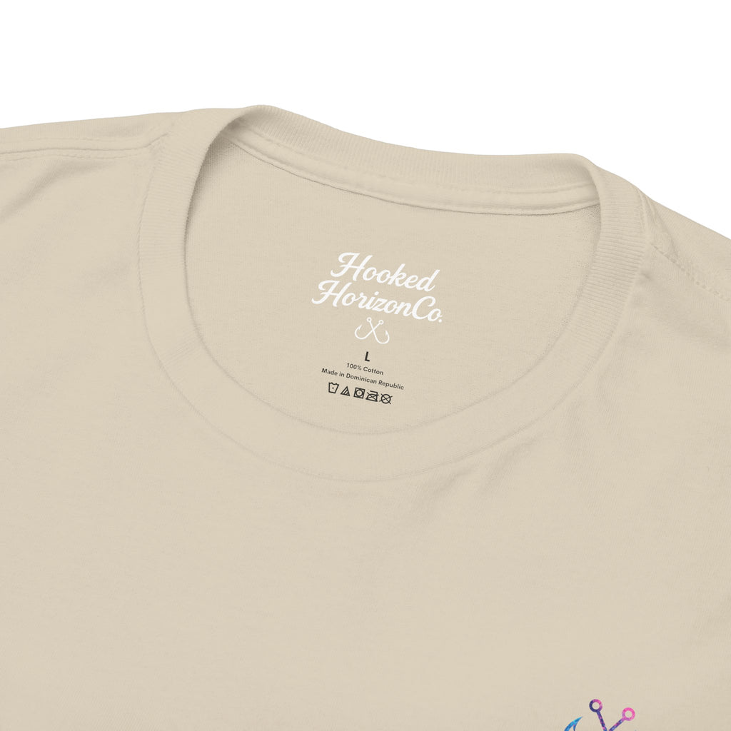 Octopus Hooked Horizon Co Tee—Ocean Graphic Tee — "Beloved" Ray Design