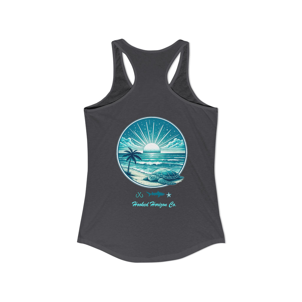 Sea Turtle & Sunset– Hooked Horizon Co. Gifts for Ocean Lovers, Nautical Fashion, Everyday Comfort, Perfect Gift for Her