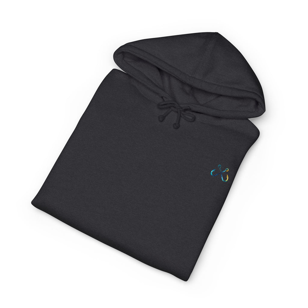 Bull Shark Hoodie Hooked Horizon Co. — Fishing Back Graphic Hoodie, Multiple Color Variations