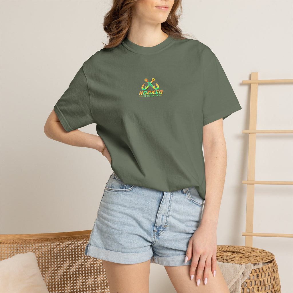 Retro 80s Tripple Fish Fishing Tee — Hooked Horizon Co.  Angler Gifts Ocean Lover Gifts
