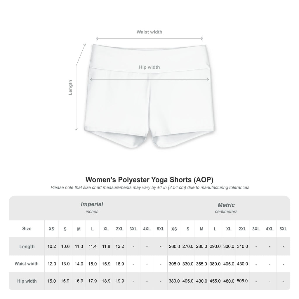 Rainbow Parrot Fish Inspired Ombre Yoga Shorts — Women's High-Waist Polyester Activewear