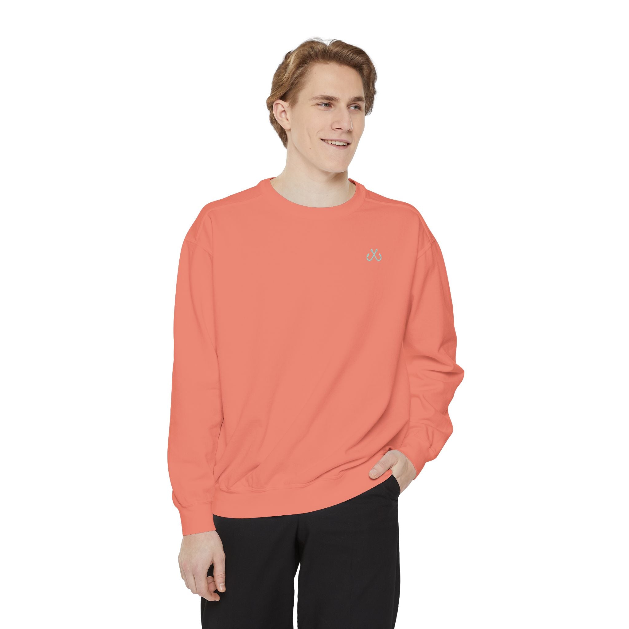 Vintage vibes Neon Tarpon Sweatshirt– Hooked Horizon Co. Ocean apparel, Gifts for Him & Her, Ocean Conservation, Soft Unisex Garment-Dyed Sweatshirt