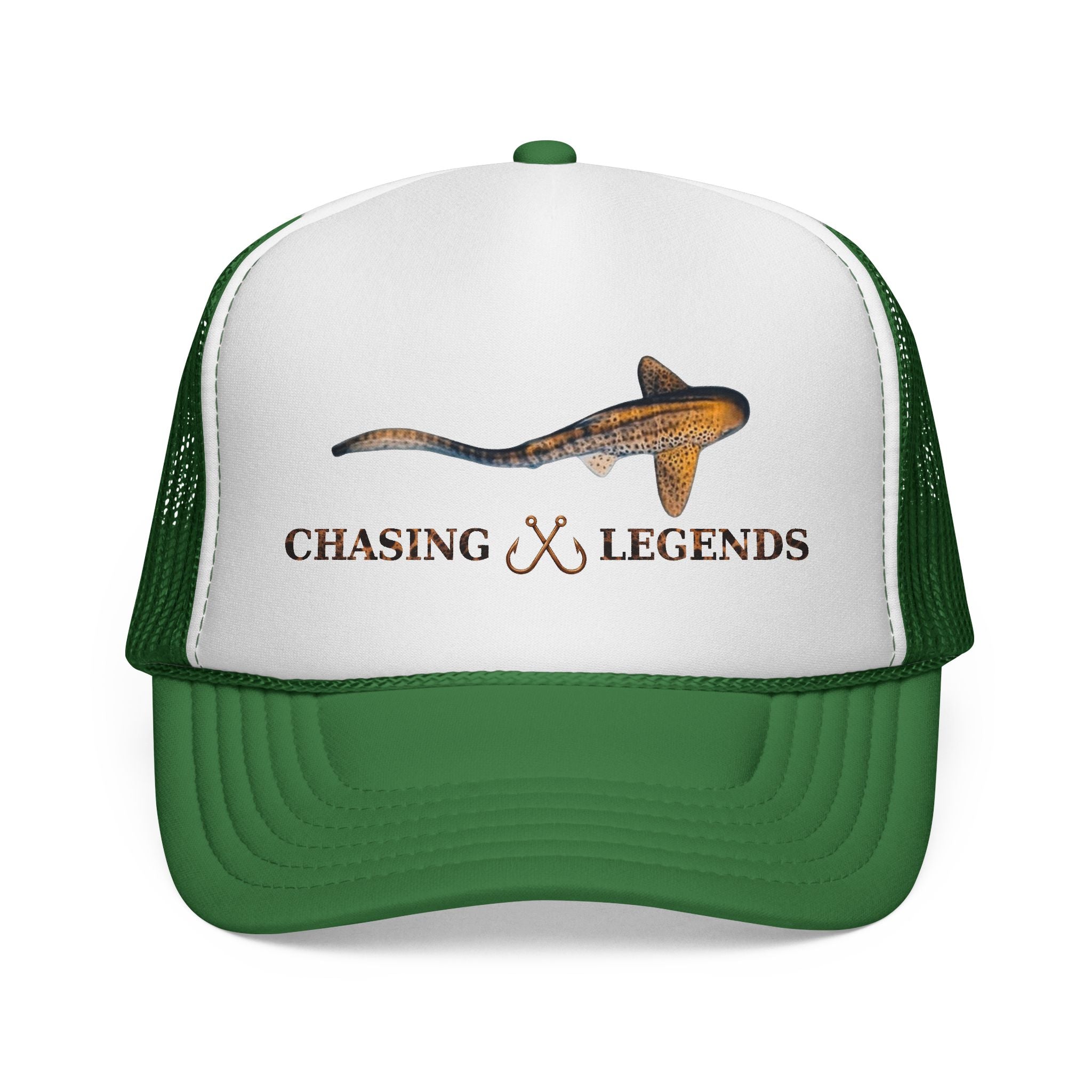 Leopard Shark Trucker Cap — Fishing & Beach Hat