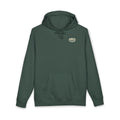 Dog & Sunset Hoodie Hooked Horizon Co. — Minimal Fishing Back Graphic Hoodie, Multiple Color Variations