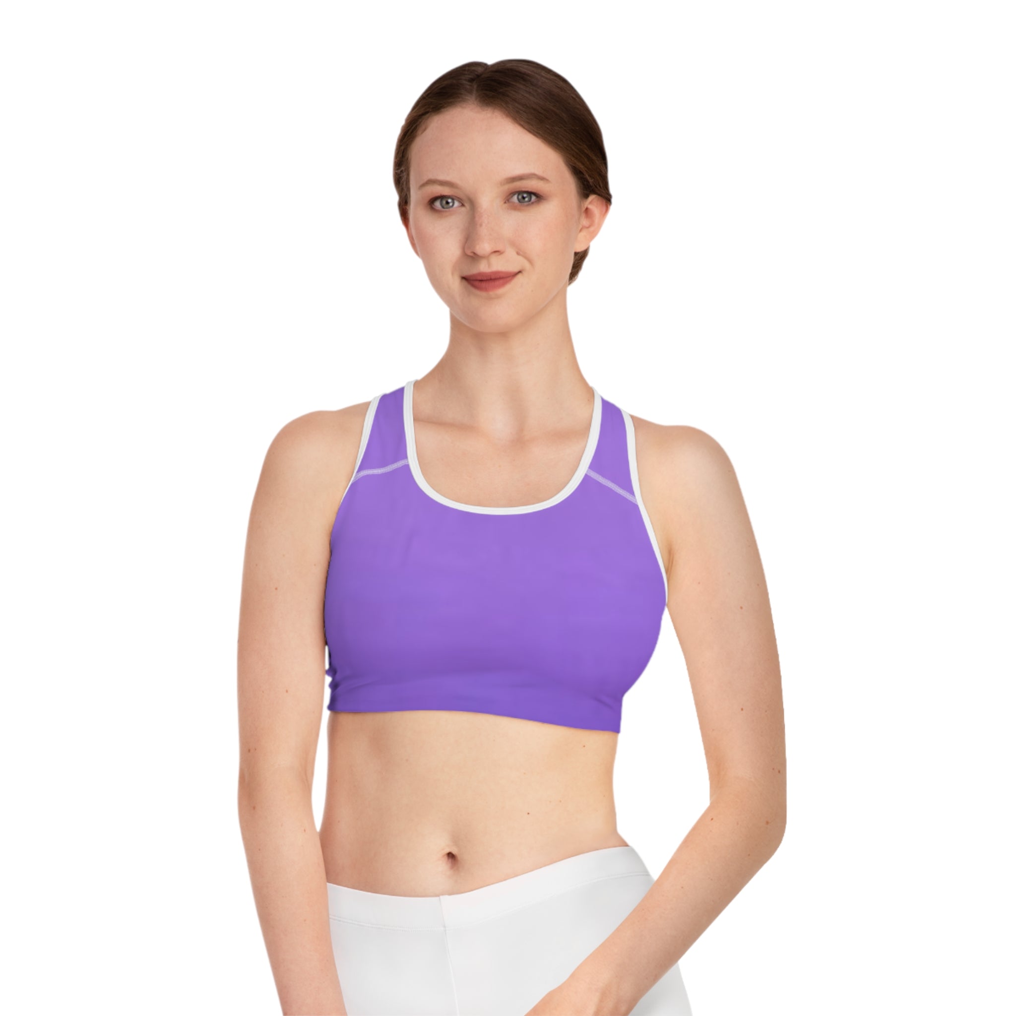 Lilac Purple Deep Drift Hooked Horizon Co. Stylish Sports Bra for Active Women, Workout Top, Gym Essential, Fitness Apparel, Athleisure Wear, Yoga Gear