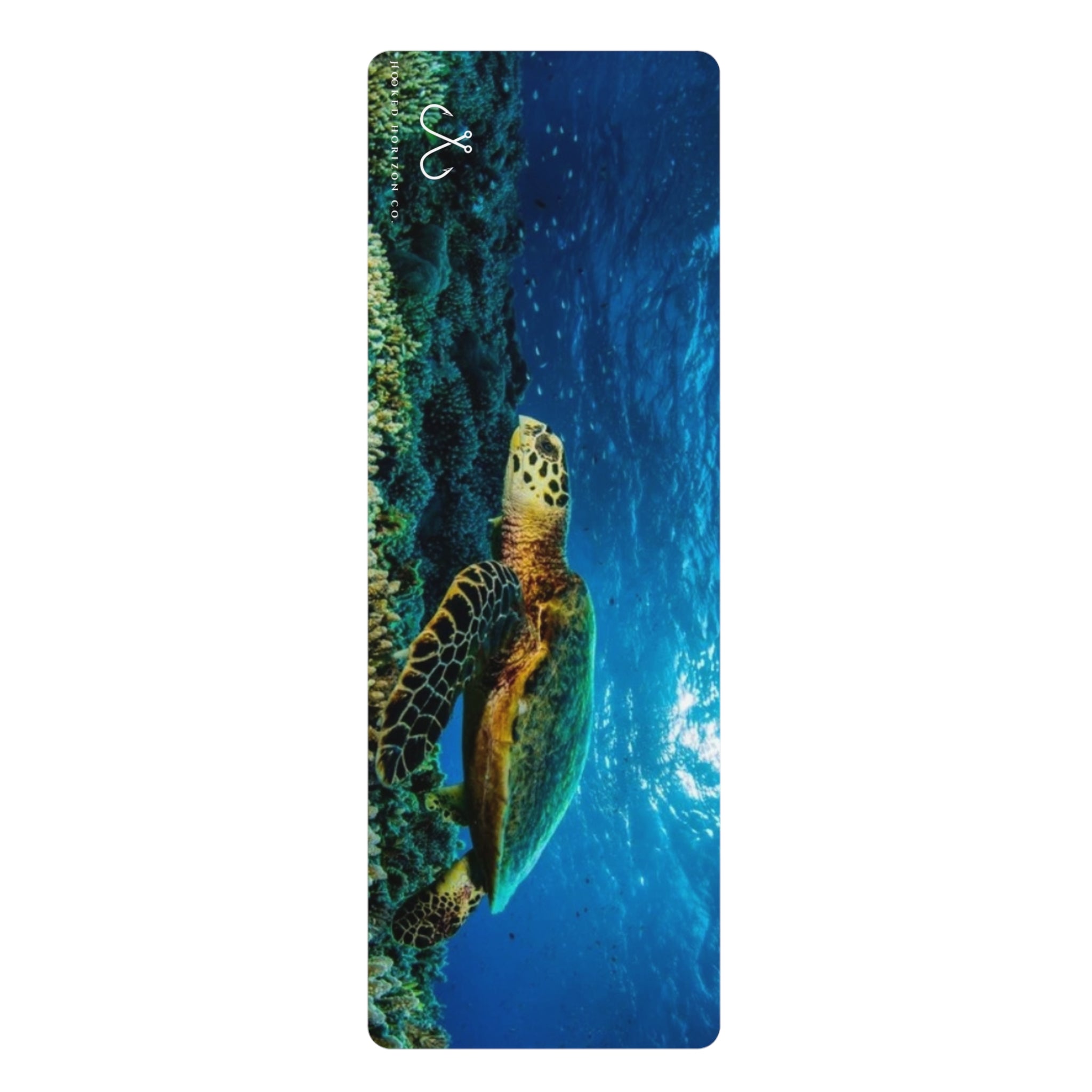 Trutle Ocean-Inspired Rubber Yoga Mat for Mindfulness, Fitness, Eco-Friendly Exercise, Home Workouts, Gift for Yogis