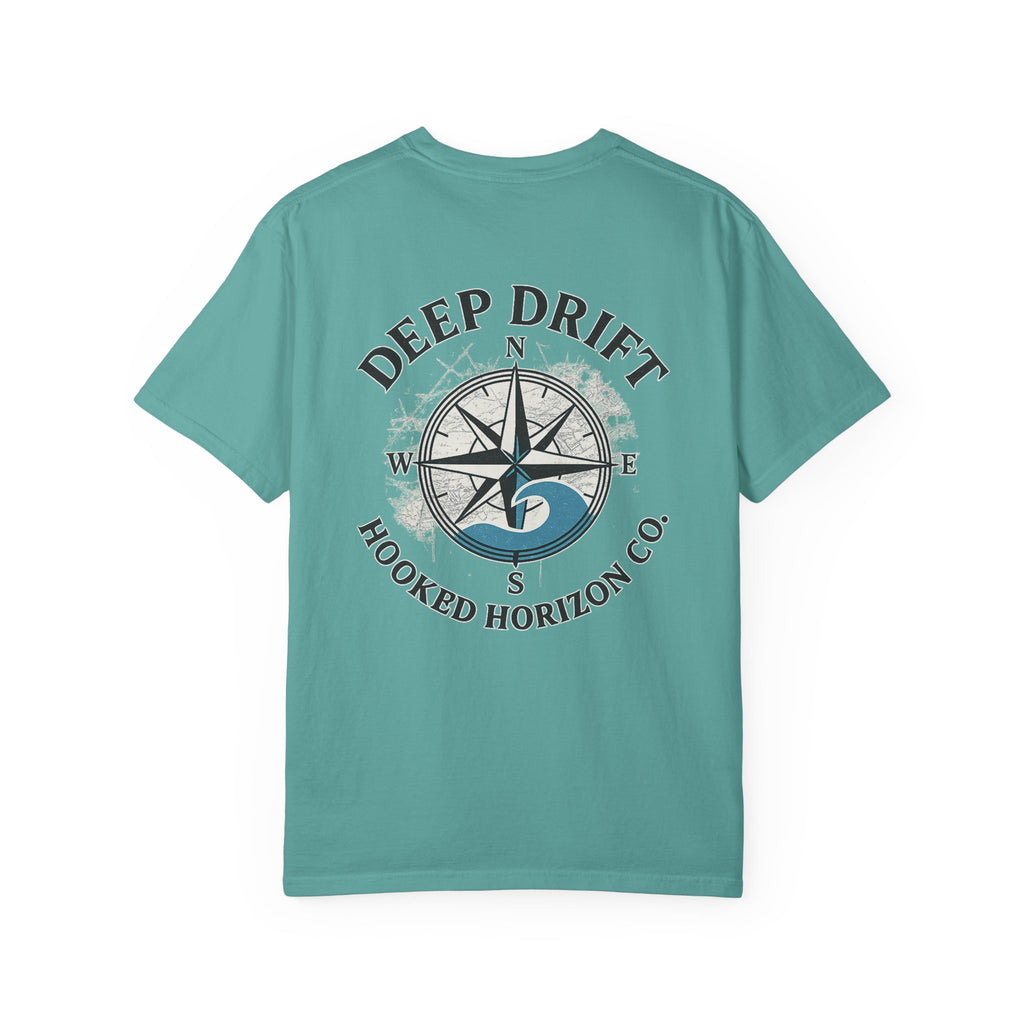 Wave Compass T-shirt, Hooked Horizon Co, Angler Gifts