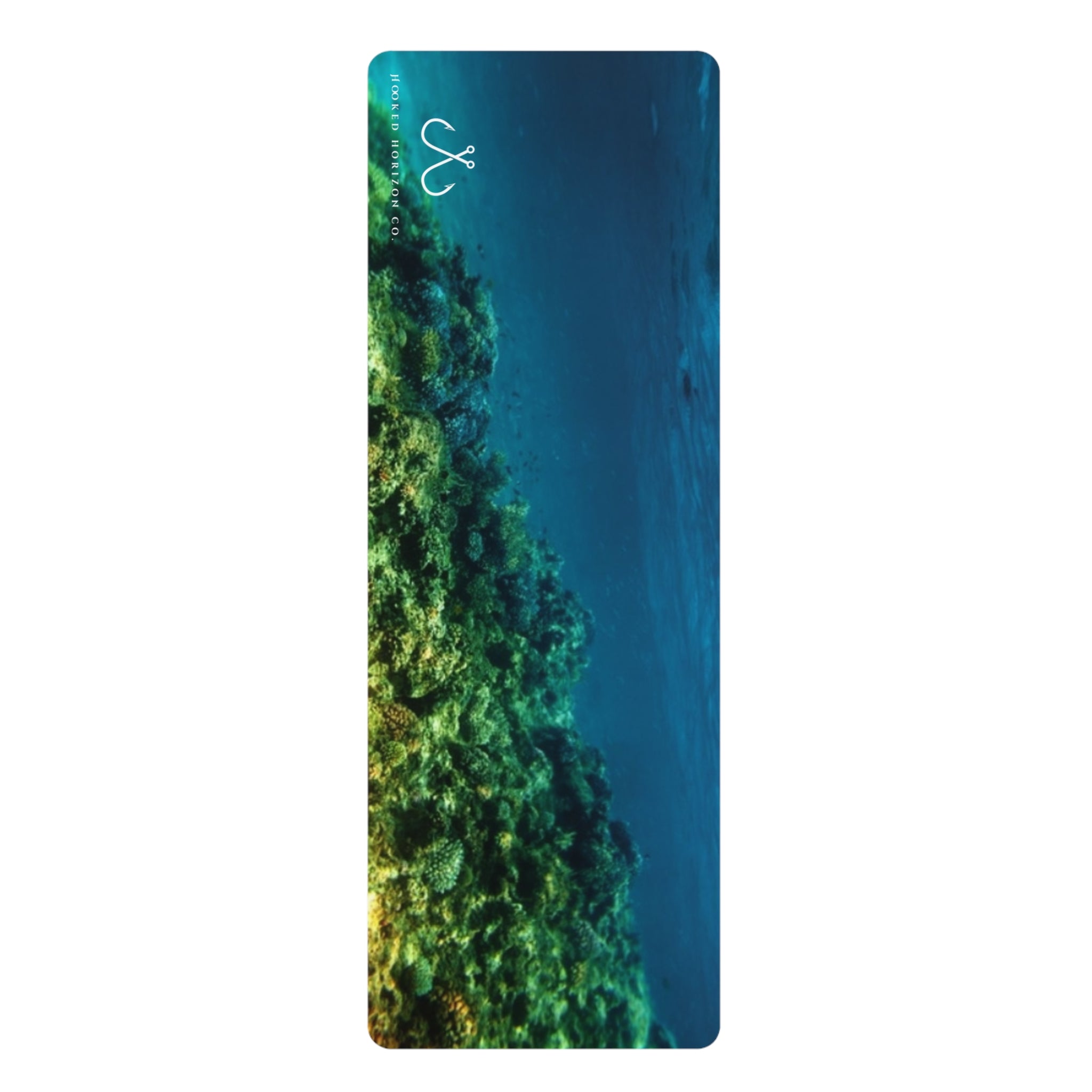 Ocean-Inspired Rubber Yoga Mat for Mindfulness, Fitness, Eco-Friendly Exercise, Home Workouts, Gift for Yogis