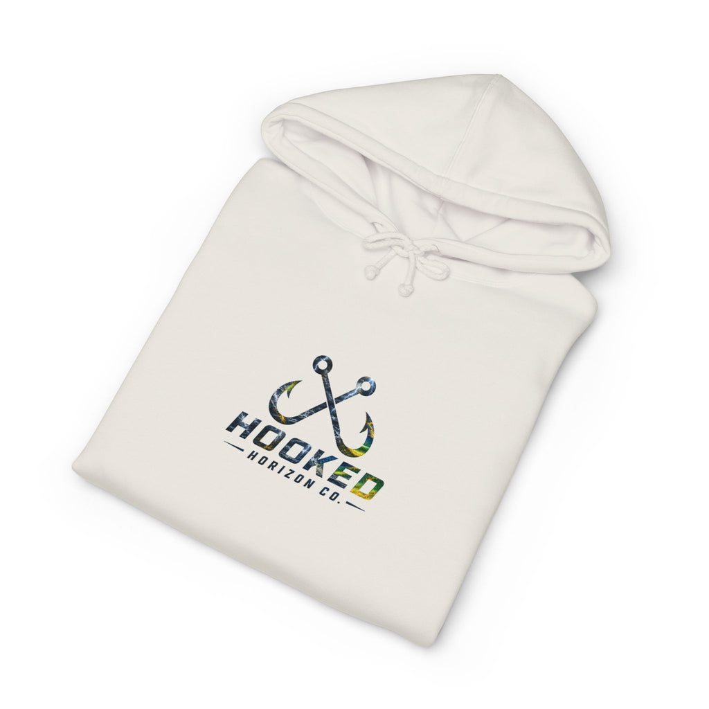 Mahi Mahi Hoodie Hooked Horizon Co. — Fishing Back Graphic Hoodie, Multiple Color Variations