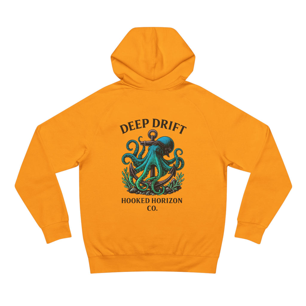 Octopus Art Unisex Hoodie, Deep Drift Hoodie, Nautical Theme Gift, Sea Lover Clothing, Unique Graphic Sweatshirt