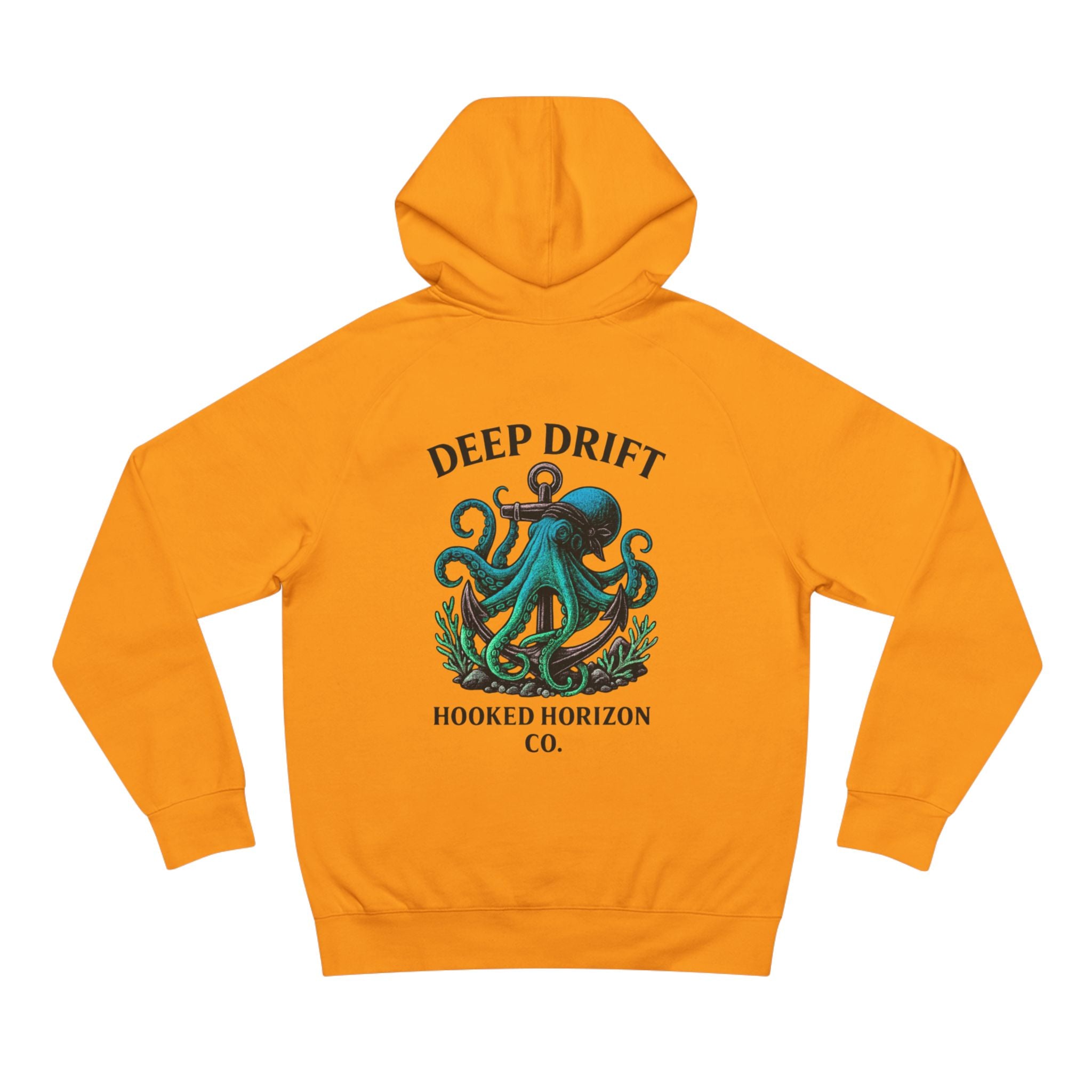 Octopus Art Unisex Hoodie, Deep Drift Hoodie, Nautical Theme Gift, Sea Lover Clothing, Unique Graphic Sweatshirt