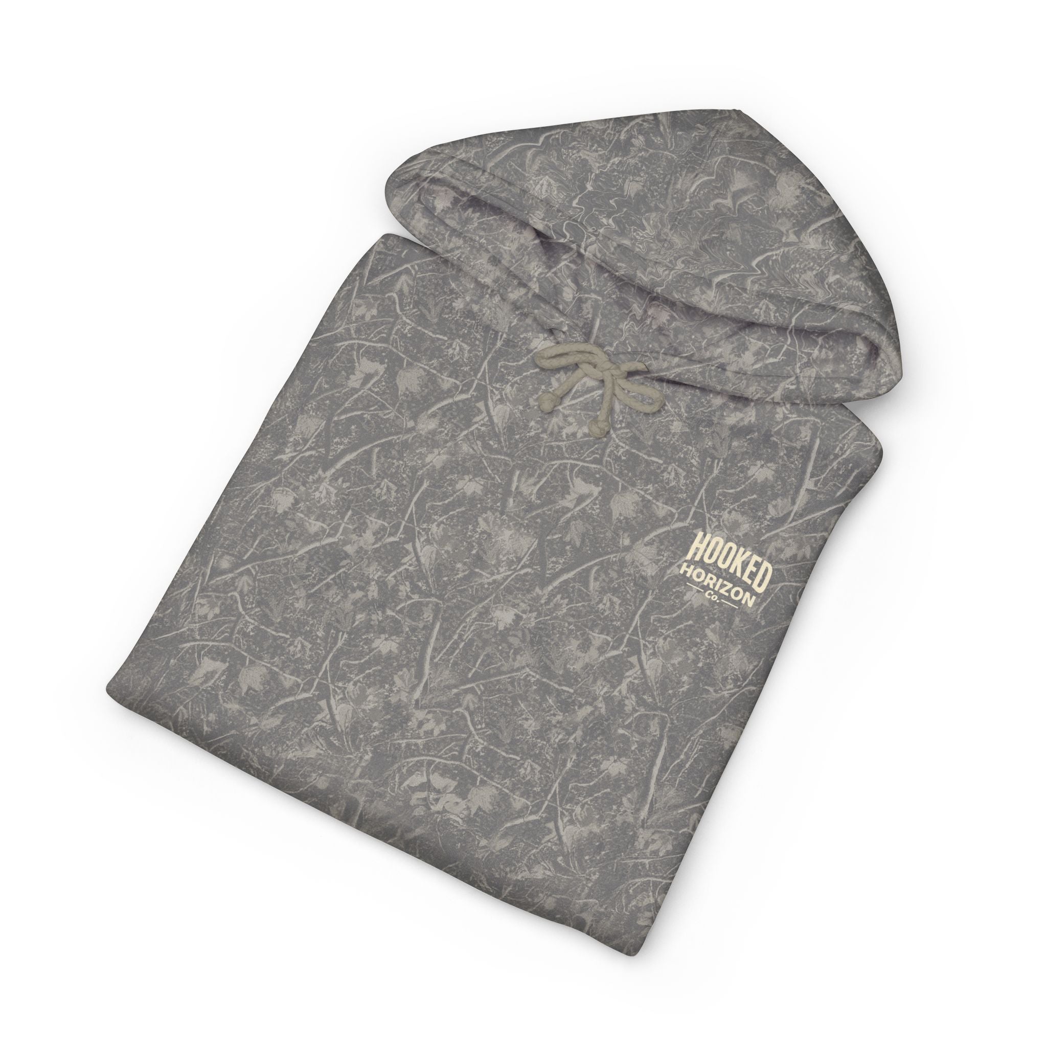 Seagull & Red Sunset Hoodie Hooked Horizon Co. — Minimal Fishing Back Graphic Hoodie, Multiple Color Variations