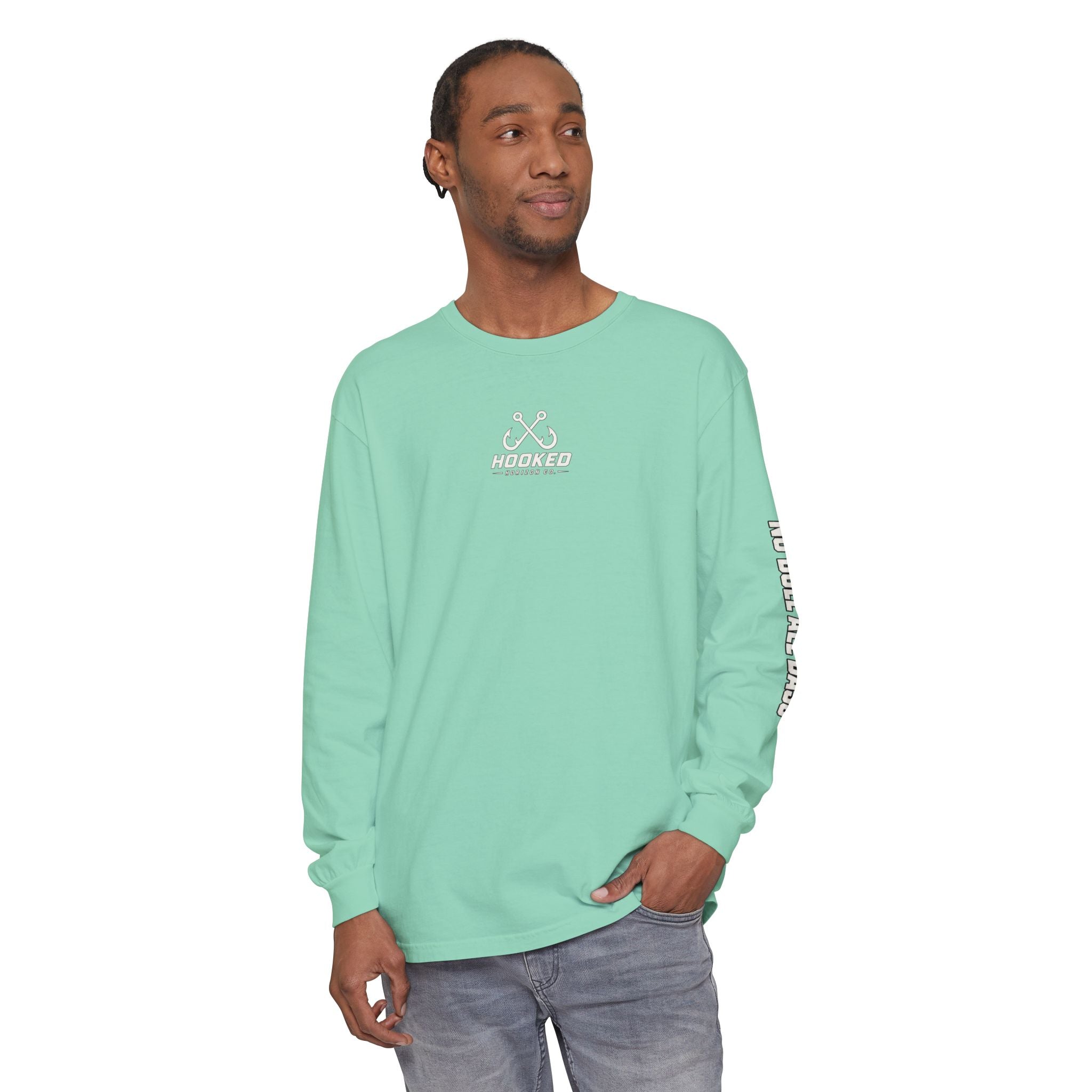 Saltwater Sea Striper Fishing Long Sleeve T-Shirt, Ocean Adventure Apparel, Boat Trip Shirt, Coastal Style, Gift for Fishermen